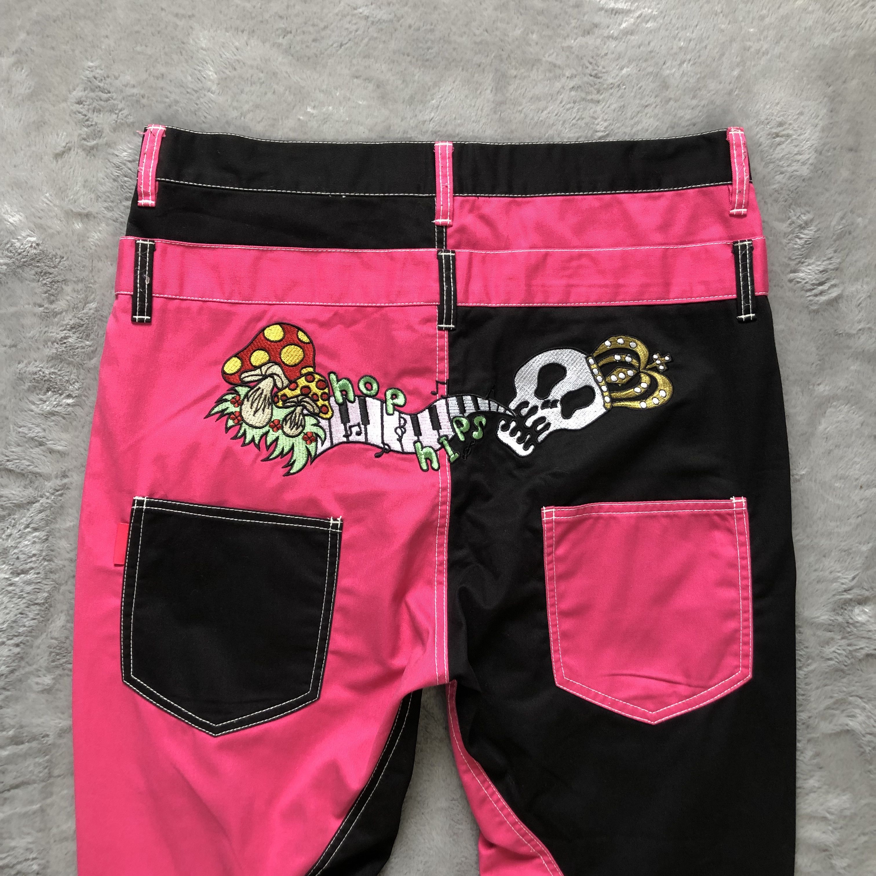 Japanese Brand BLACK PINK HYBRID DOUBLE WAIST STREET FASHION PANT #6481-221 Size US 35 - 2 Thumbnail