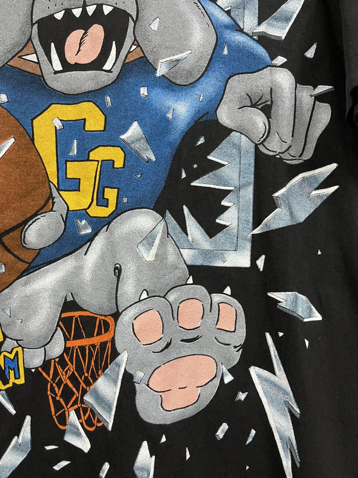 NBA × Rap Tees × Vintage Vintage 1994 Goly Golie Basketball Team Shirt 90s Size US L / EU 52-54 / 3 - 5 Thumbnail