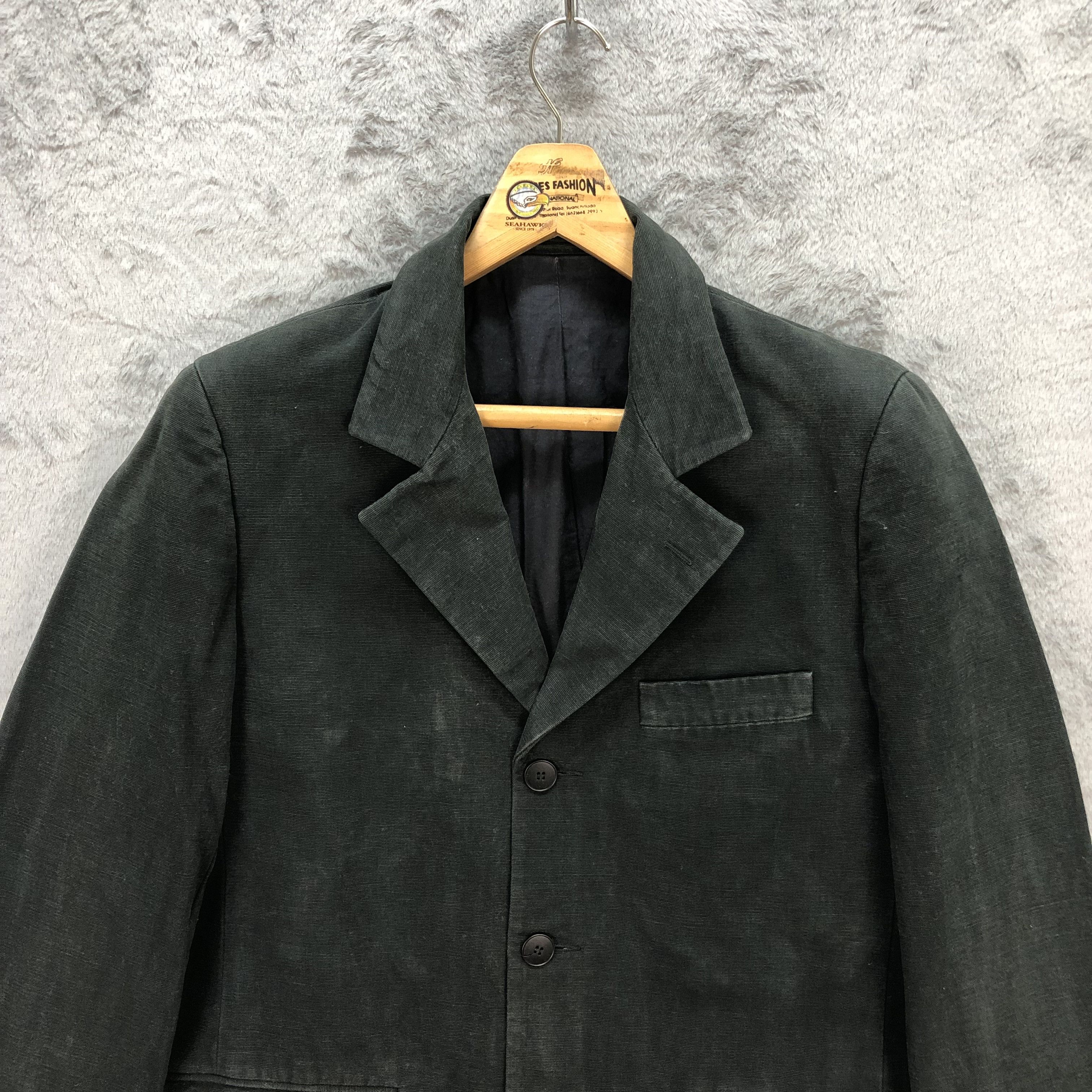agnes b. AGNES B HOMME PARIS DARK GREEN CASUAL JACKET #5861-211 Size US M / EU 48-50 / 2 - 2 Thumbnail