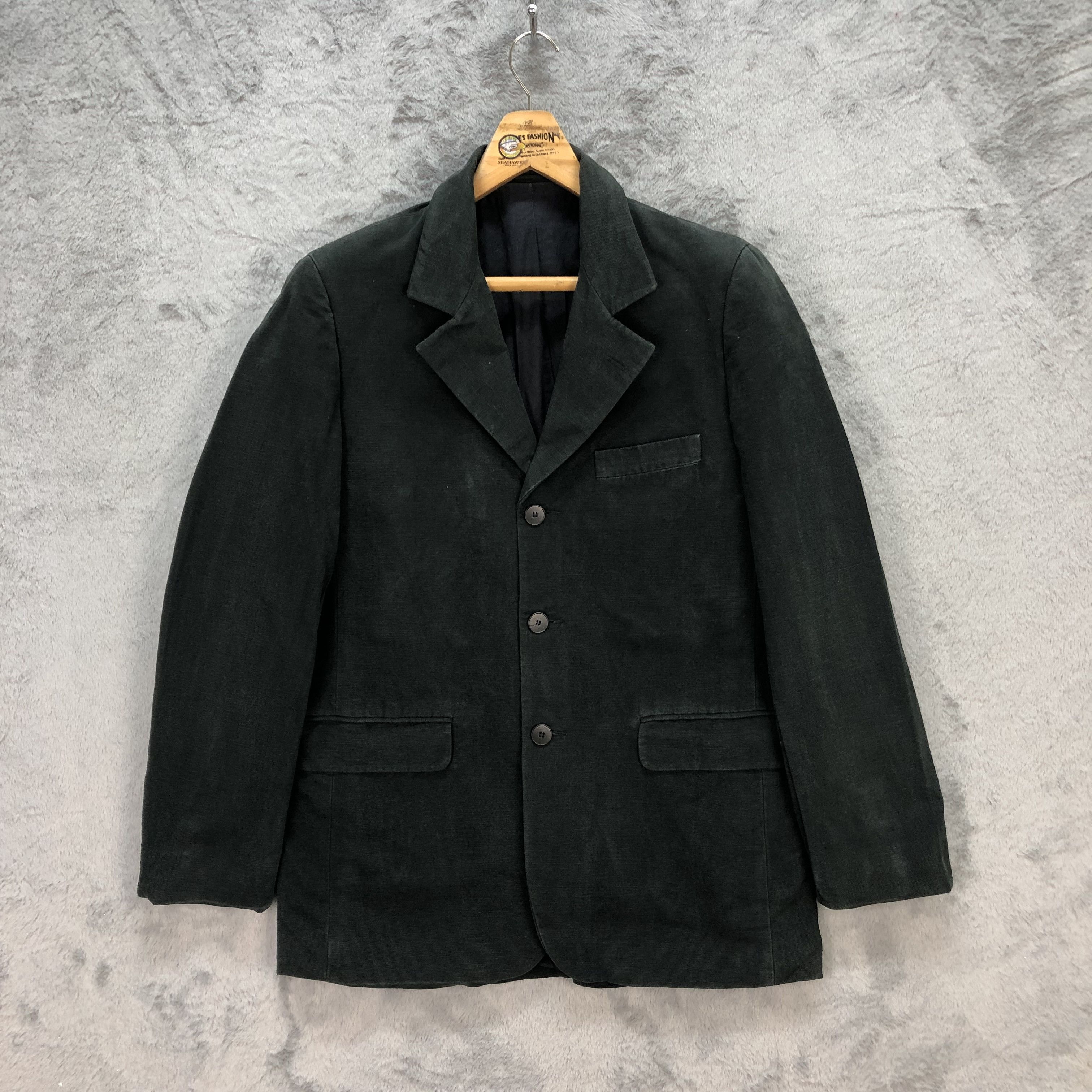 agnes b. AGNES B HOMME PARIS DARK GREEN CASUAL JACKET #5861-211 Size US M / EU 48-50 / 2 - 1 Thumbnail