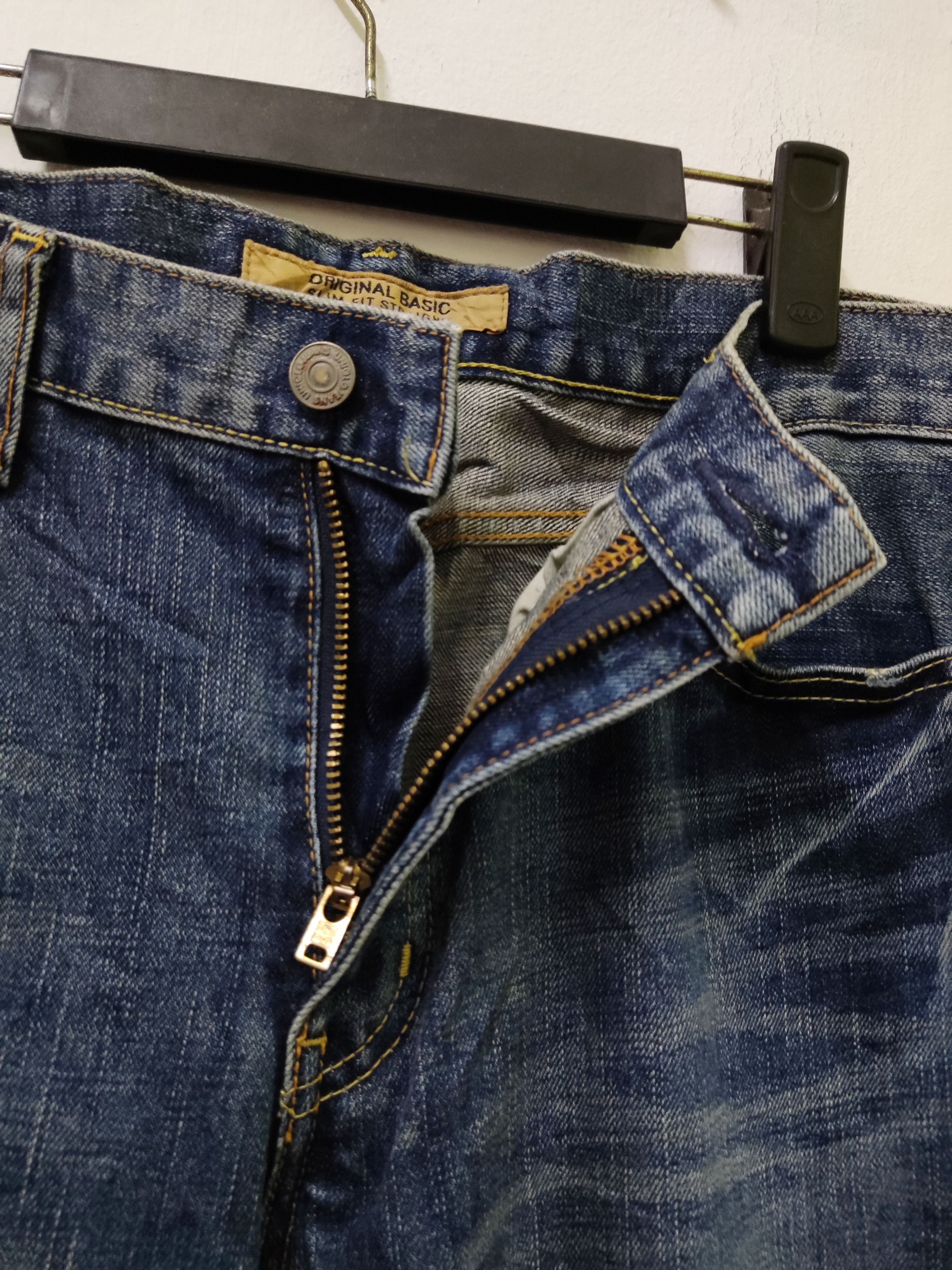 Uniqlo Japanese Brand Uniqlo S001 Blue Jeans Size US 34 / EU 50 - 8 Thumbnail