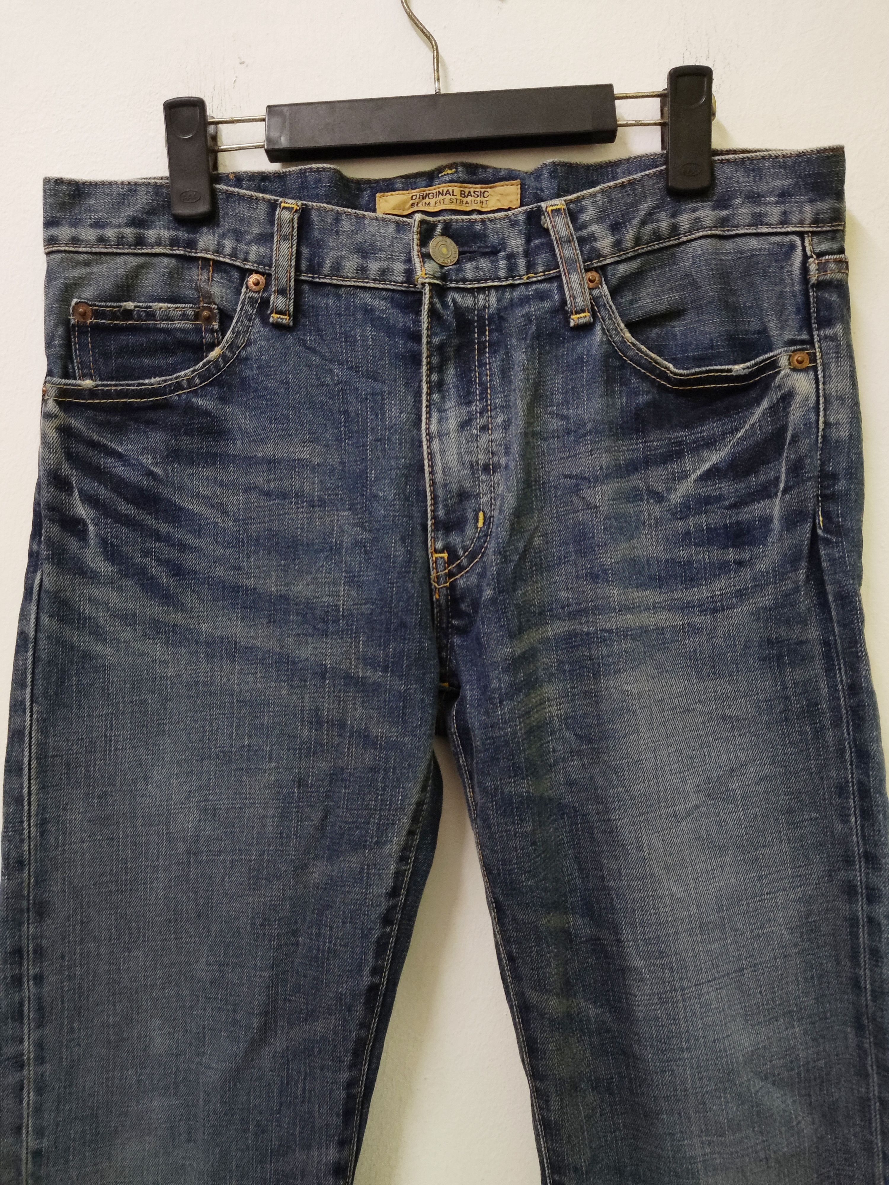 Uniqlo Japanese Brand Uniqlo S001 Blue Jeans Size US 34 / EU 50 - 7 Thumbnail
