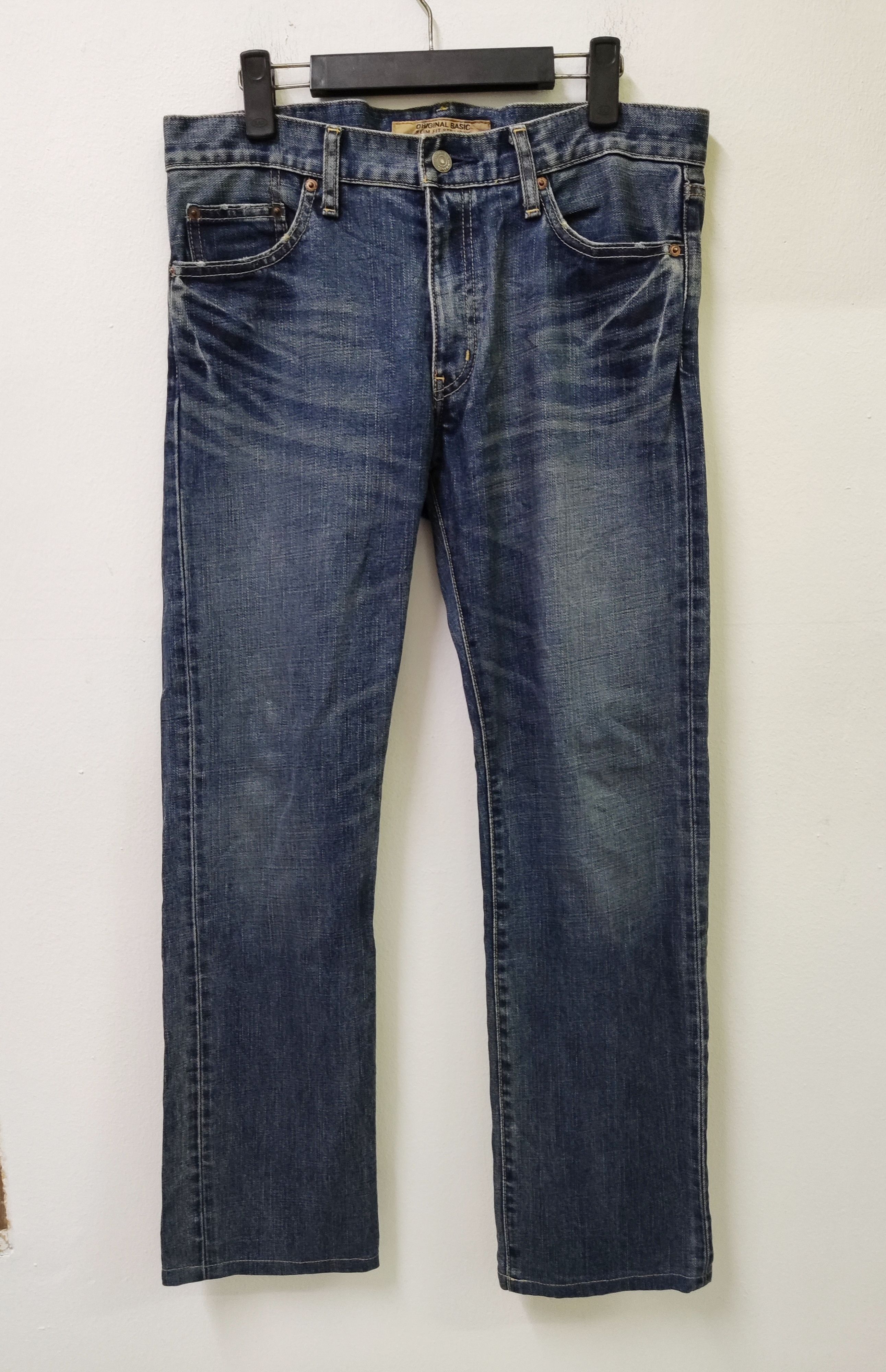 Uniqlo Japanese Brand Uniqlo S001 Blue Jeans Size US 34 / EU 50 - 1 Thumbnail
