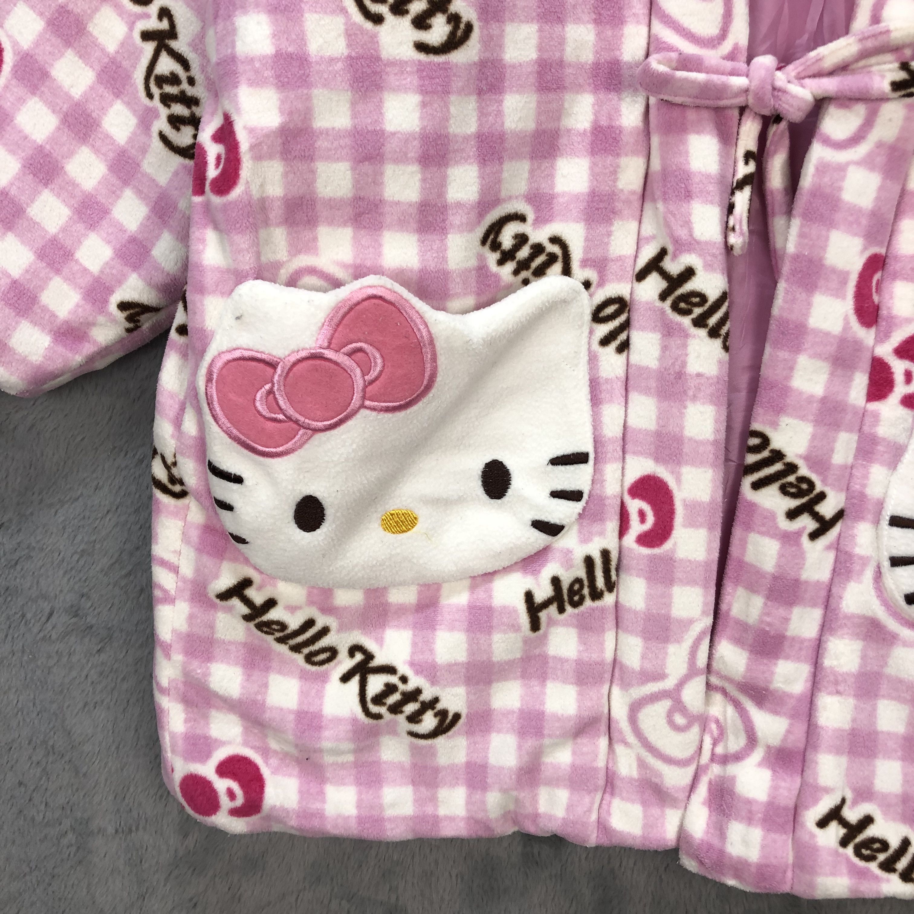 Japanese Brand HELLO KITTY CARDIGAN / KIMONO #5946-215 Size M / US 6-8 / IT 42-44 - 4 Thumbnail