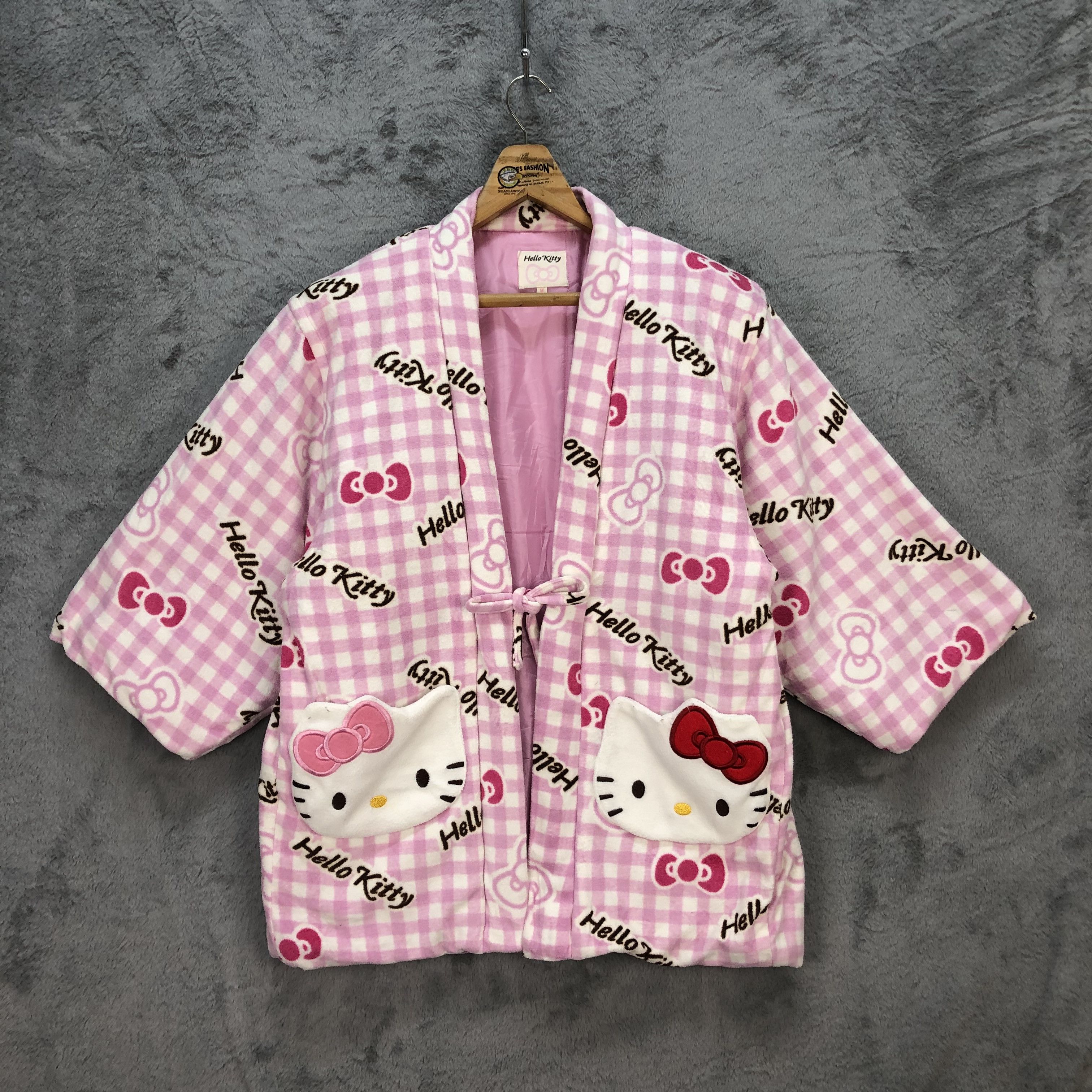 Japanese Brand HELLO KITTY CARDIGAN / KIMONO #5946-215 Size M / US 6-8 / IT 42-44 - 1 Thumbnail
