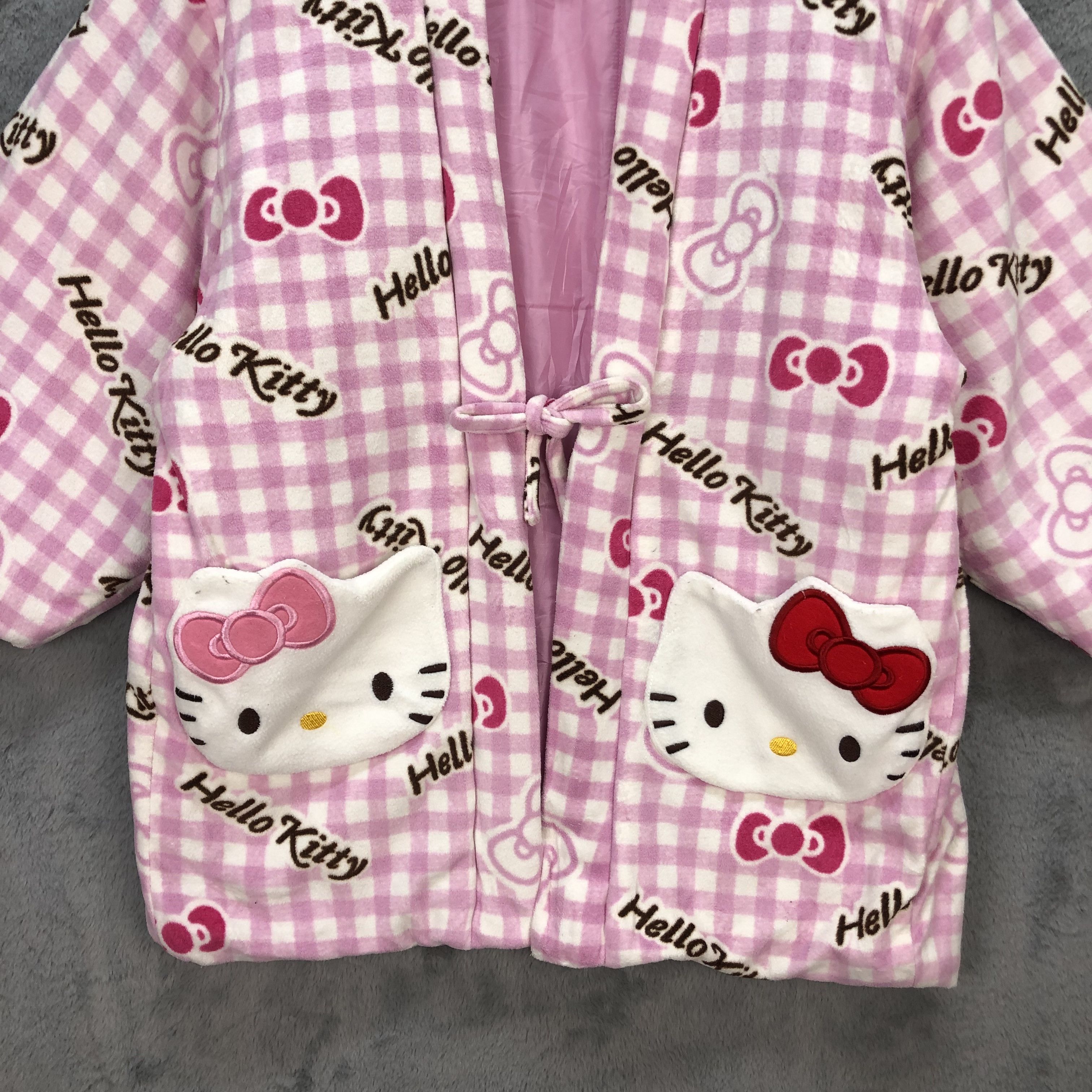 Japanese Brand HELLO KITTY CARDIGAN / KIMONO #5946-215 Size M / US 6-8 / IT 42-44 - 3 Thumbnail