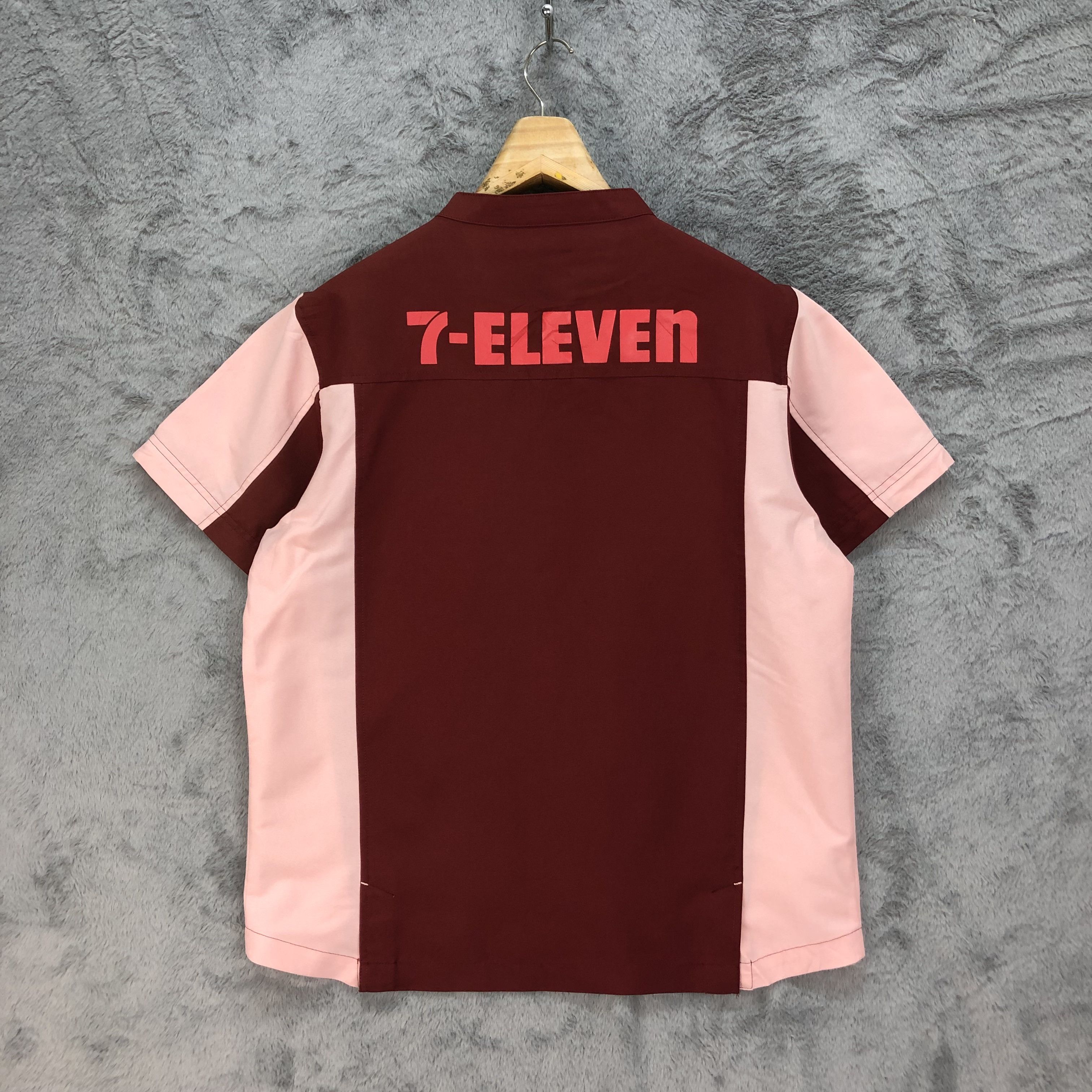 Vintage Vintage 7 ELEVEN Maroon Uniform Jacket Work Jacket #4729-166 Size US M / EU 48-50 / 2 - 12 Thumbnail