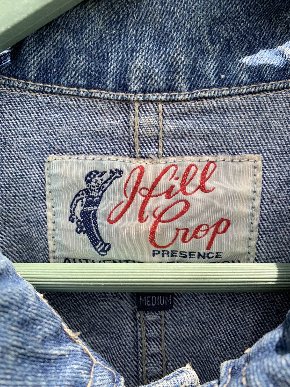 Denime Vintage 90s HILL CROP Workers Denim Jacket Size L Size US M / EU 48-50 / 2 - 5 Thumbnail