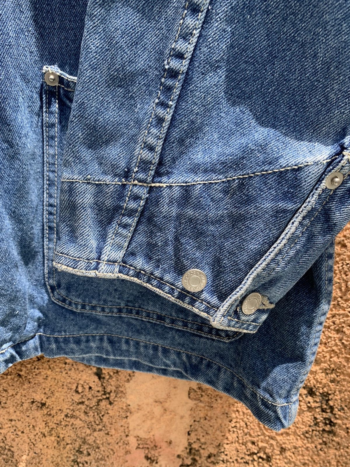 Denime Vintage 90s HILL CROP Workers Denim Jacket Size L Size US M / EU 48-50 / 2 - 4 Thumbnail