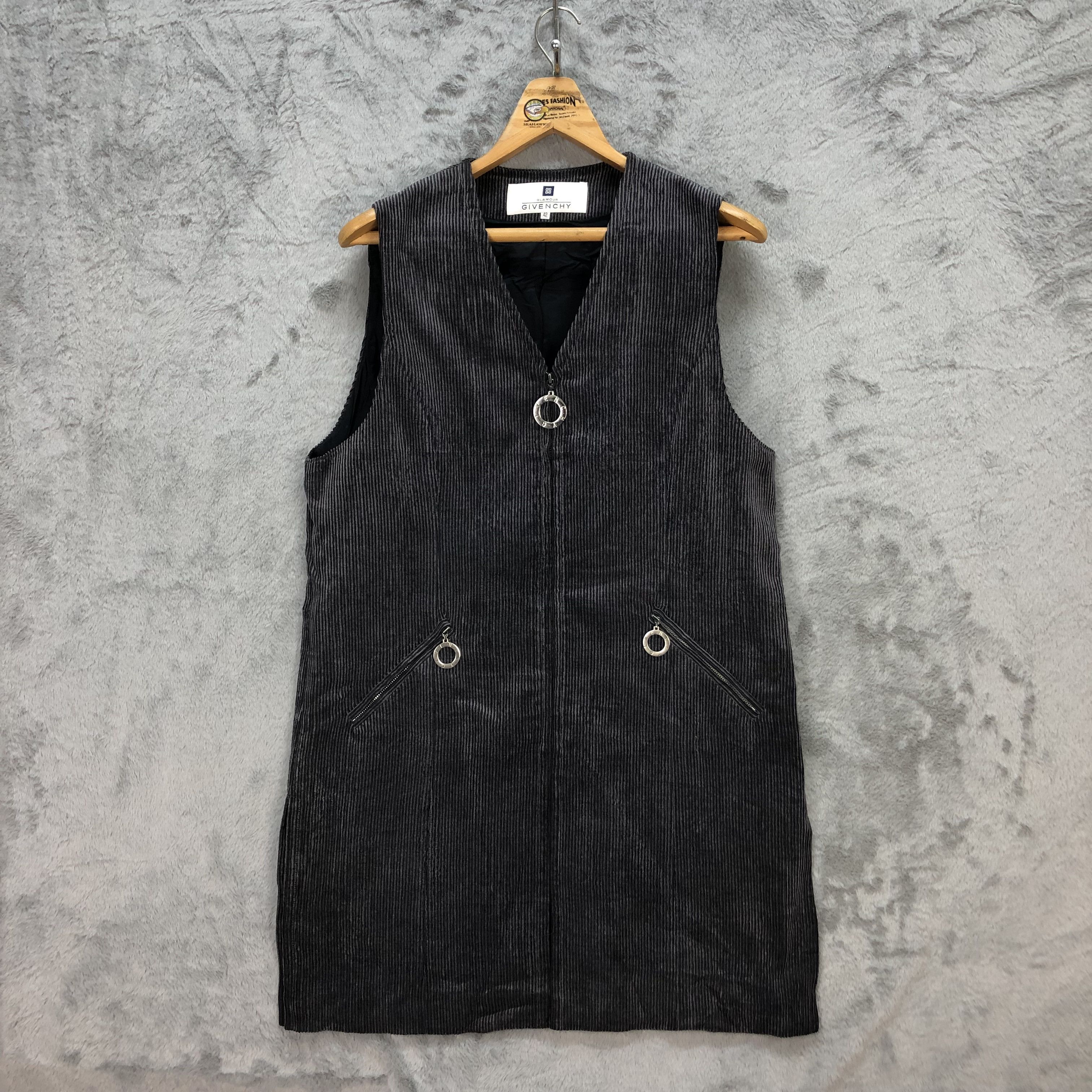 Givenchy GLAMOUR GIVENCHY MADE IN JAPAN CORDUROY DRESS #5579-199 Size M / US 6-8 / IT 42-44 - 1 Thumbnail