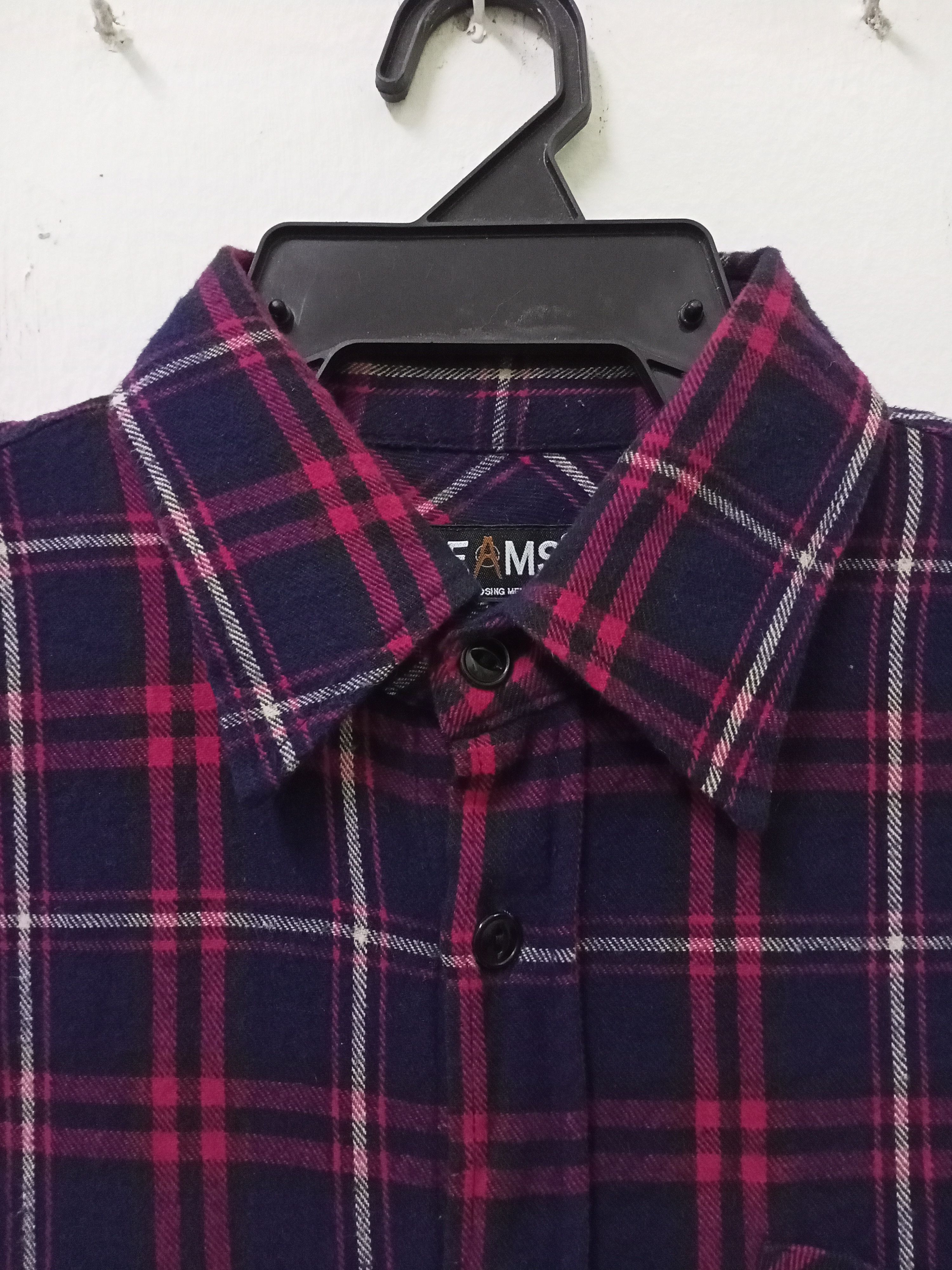 Beams Plus Beams Blue Plaid Flannel Shirt Button Up Size US S / EU 44-46 / 1 - 3 Thumbnail