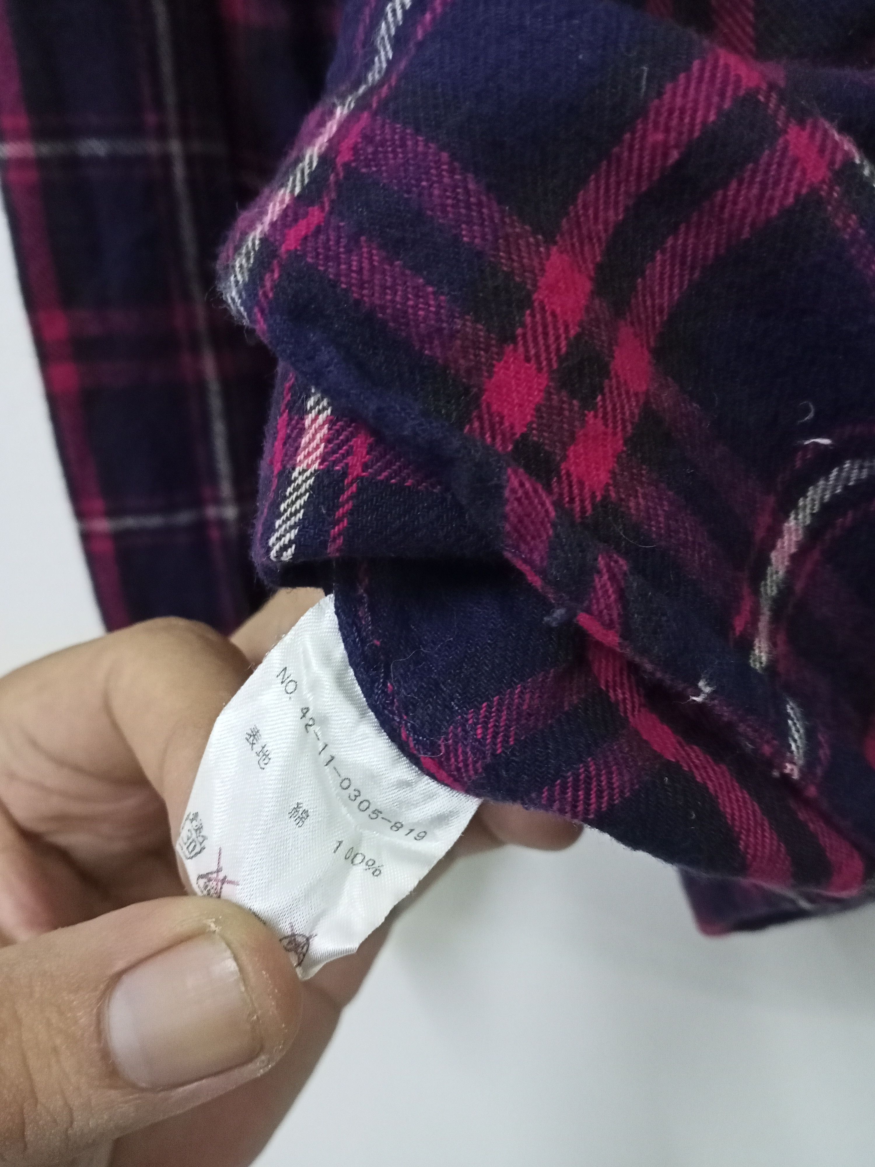 Beams Plus Beams Blue Plaid Flannel Shirt Button Up Size US S / EU 44-46 / 1 - 8 Thumbnail