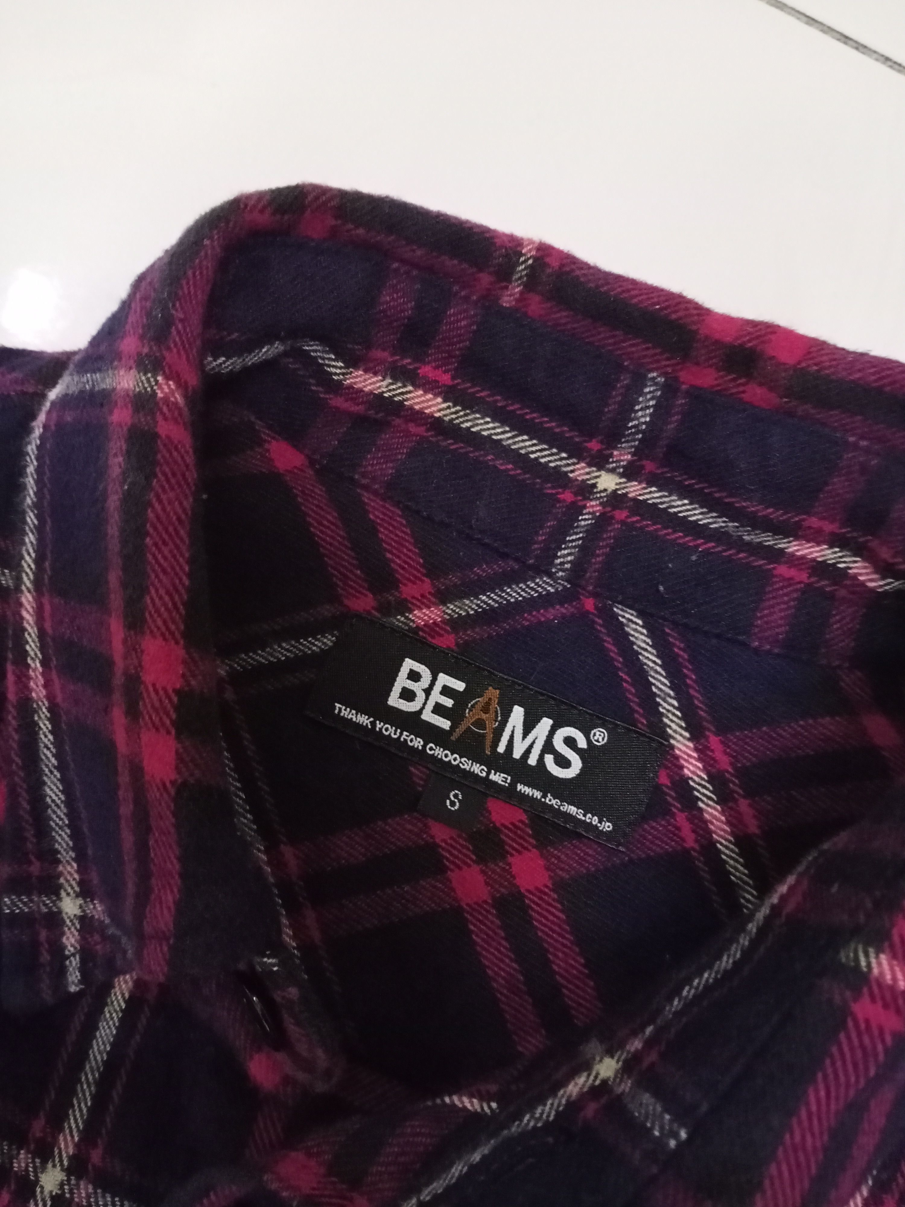 Beams Plus Beams Blue Plaid Flannel Shirt Button Up Size US S / EU 44-46 / 1 - 7 Thumbnail