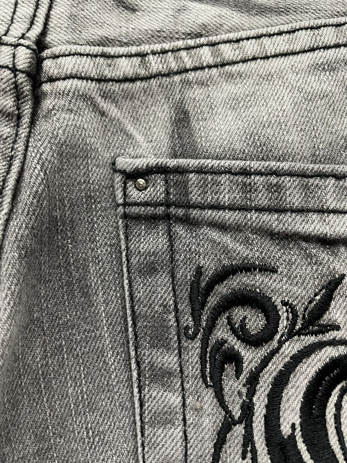 Japanese Brand VERY RARE🔥Acid Wash Punk Denim FOC Mastermind ToteBag Size US 29 - 13 Thumbnail