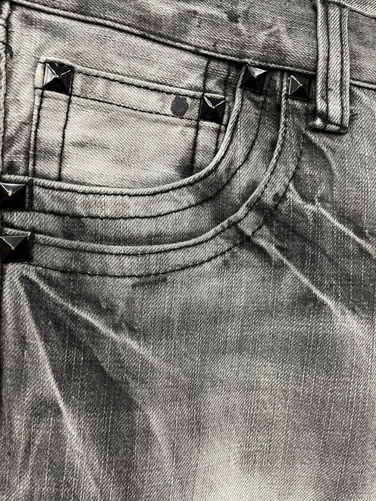 Japanese Brand VERY RARE🔥Acid Wash Punk Denim FOC Mastermind ToteBag Size US 29 - 9 Thumbnail