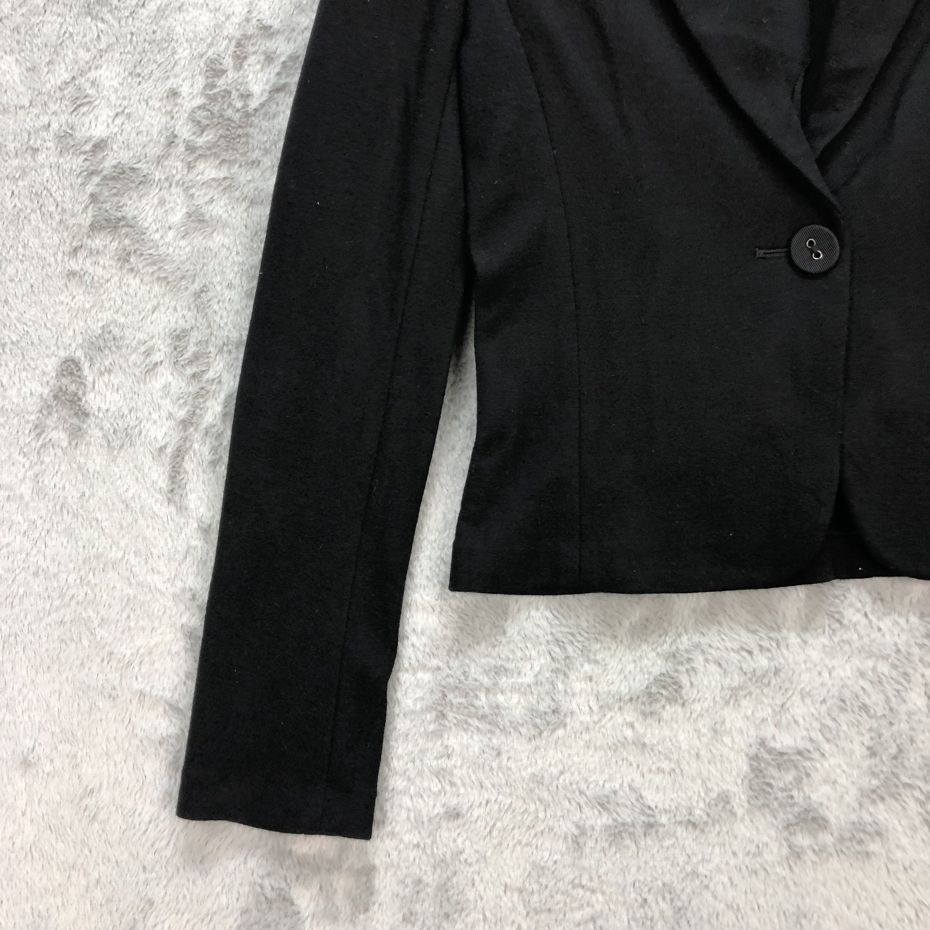 Lanvin LANVIN SINGLE BUTTON CROPPED JACKET / BLAZER #5609-200 Size XS / US 0-2 / IT 36-38 - 4 Thumbnail