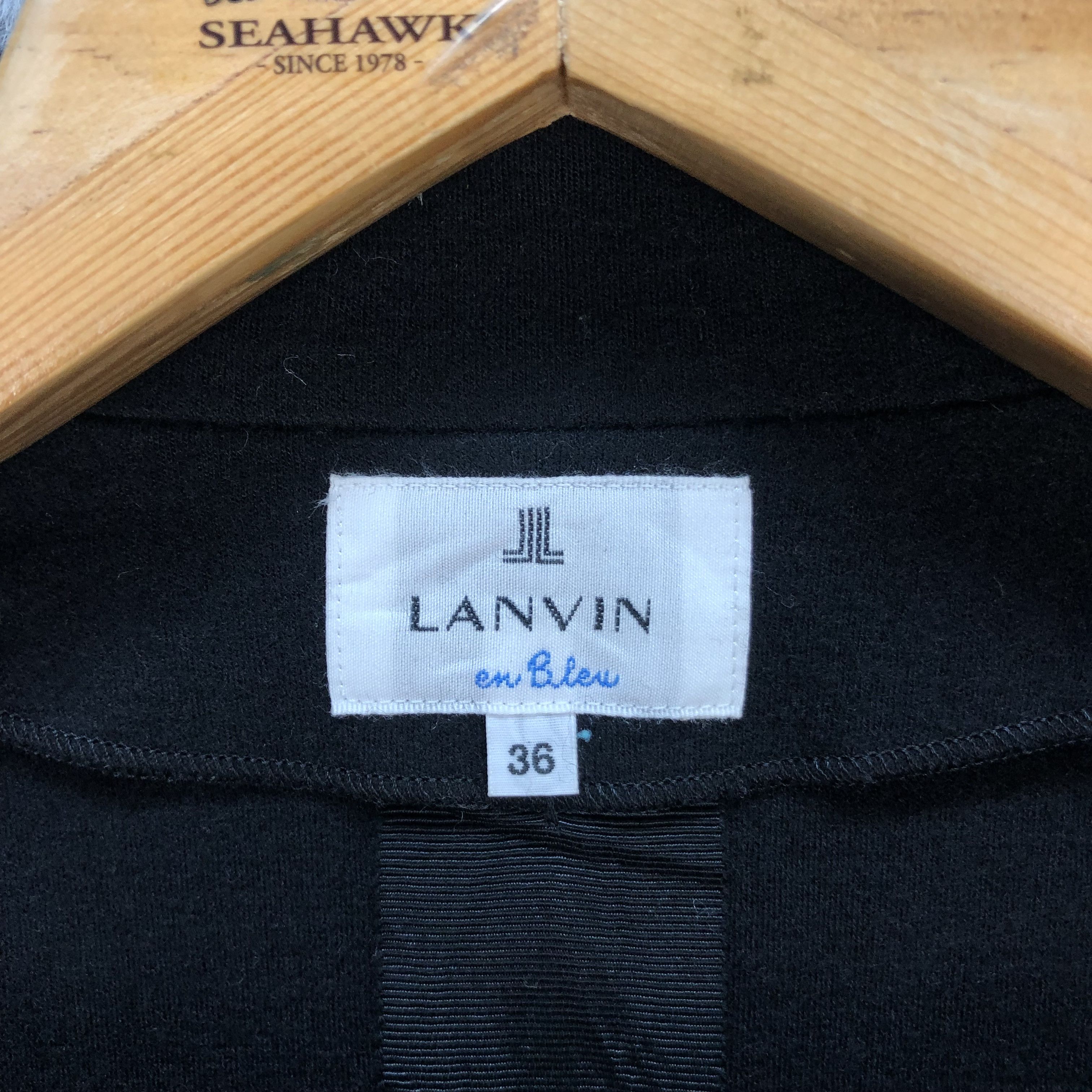 Lanvin LANVIN SINGLE BUTTON CROPPED JACKET / BLAZER #5609-200 Size XS / US 0-2 / IT 36-38 - 7 Thumbnail