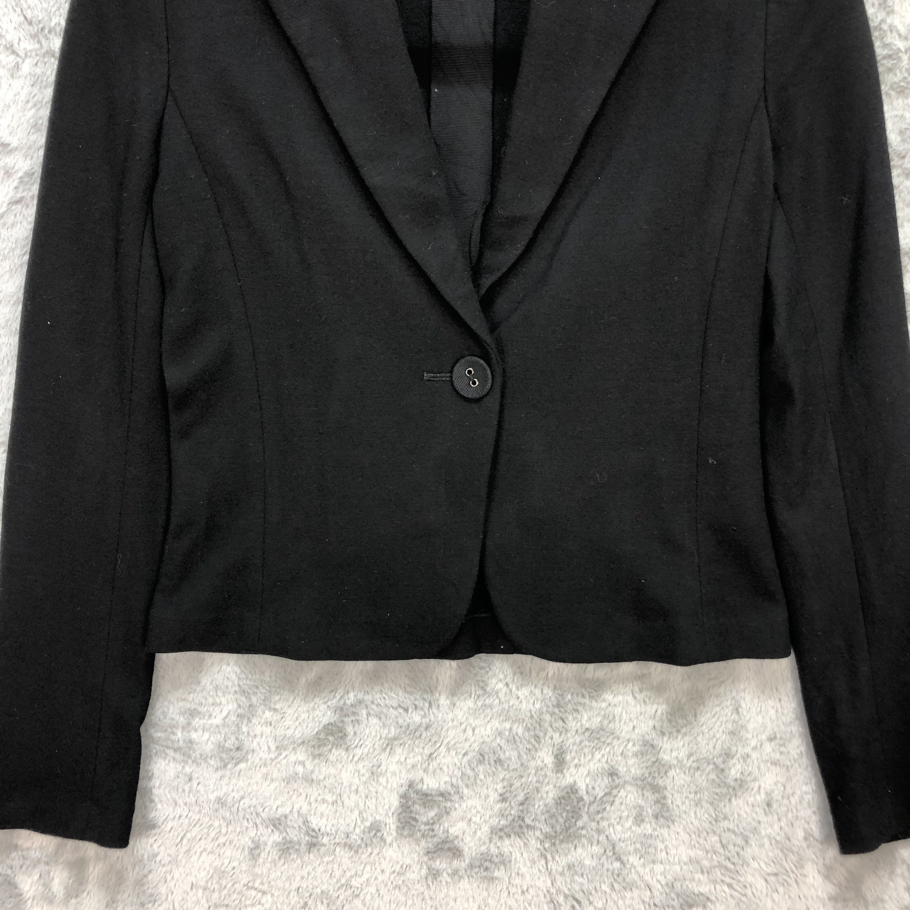 Lanvin LANVIN SINGLE BUTTON CROPPED JACKET / BLAZER #5609-200 Size XS / US 0-2 / IT 36-38 - 3 Thumbnail