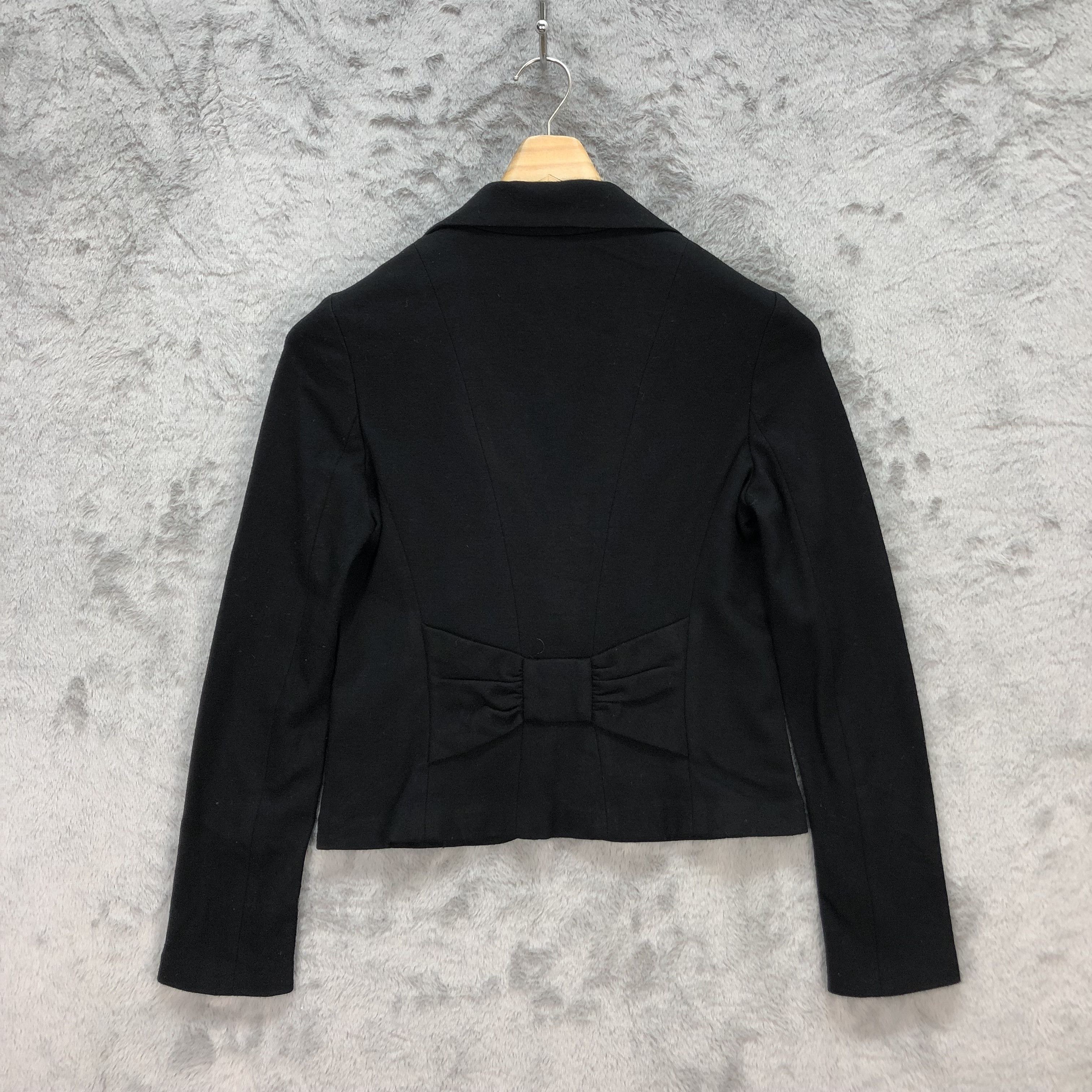 Lanvin LANVIN SINGLE BUTTON CROPPED JACKET / BLAZER #5609-200 Size XS / US 0-2 / IT 36-38 - 10 Thumbnail