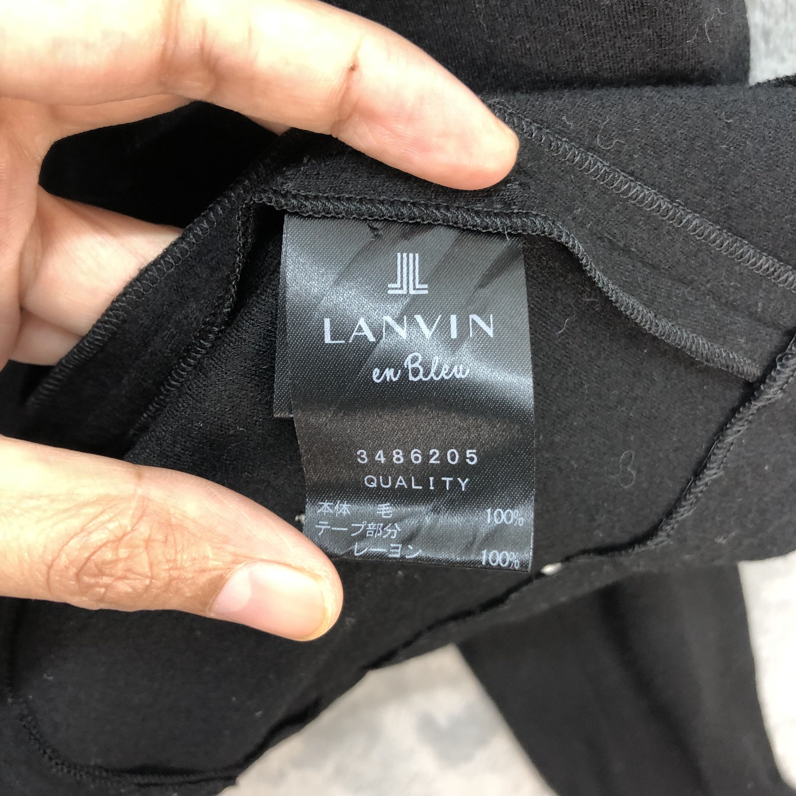 Lanvin LANVIN SINGLE BUTTON CROPPED JACKET / BLAZER #5609-200 Size XS / US 0-2 / IT 36-38 - 8 Thumbnail