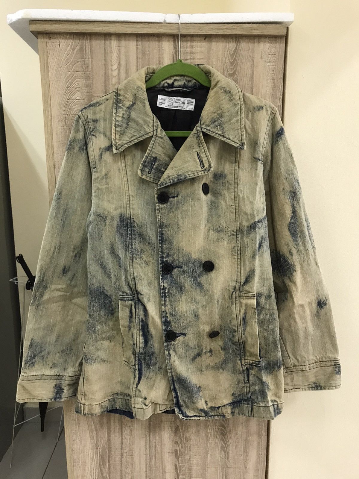 NST Never Seen Things 90s Grunge Acid Fade Trench