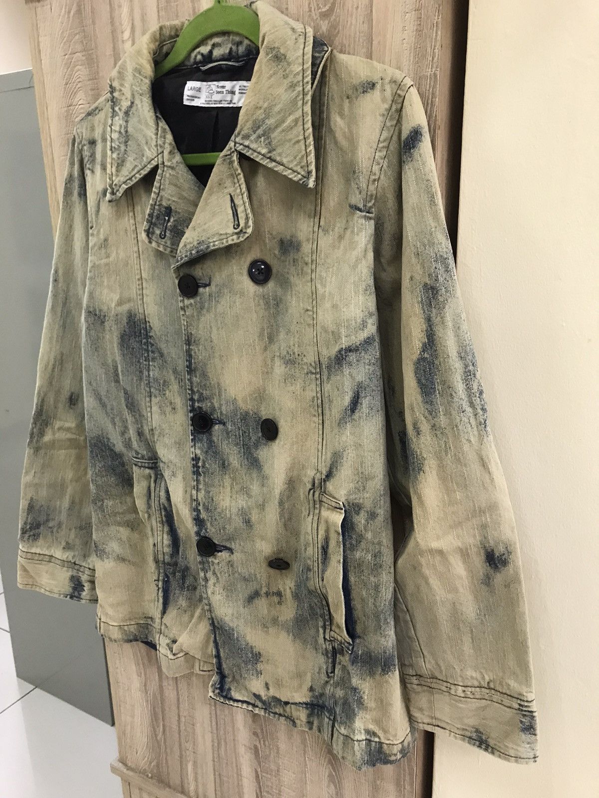 NST Never Seen Things 90s Grunge Acid Fade Trench