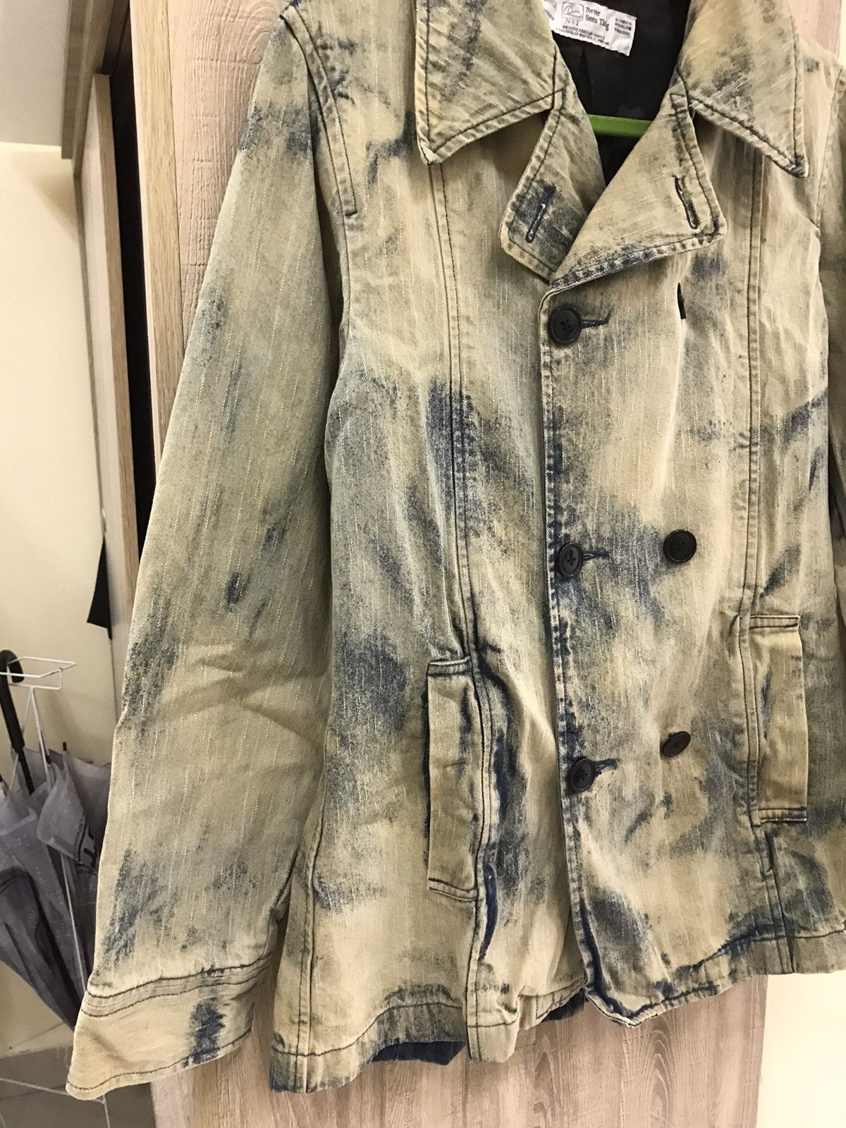NST Never Seen Things 90s Grunge Acid Fade Trench