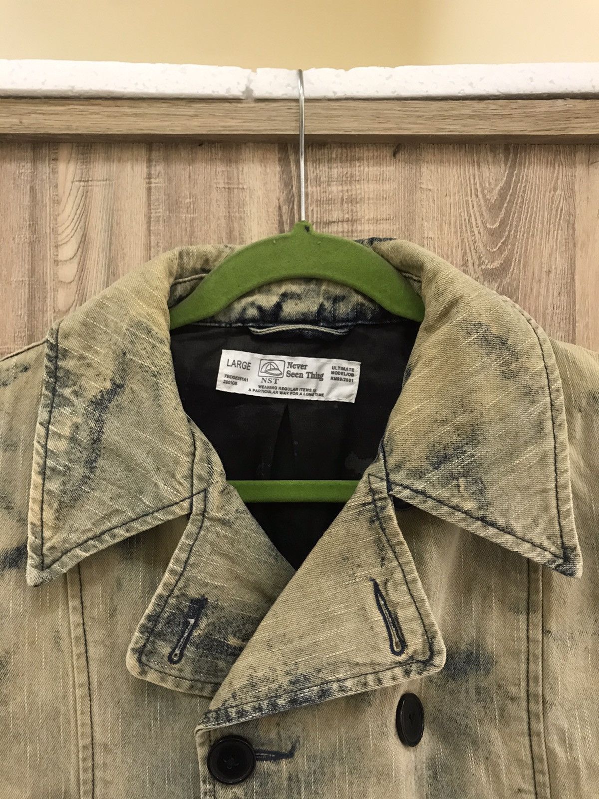 NST Never Seen Things 90s Grunge Acid Fade Trench