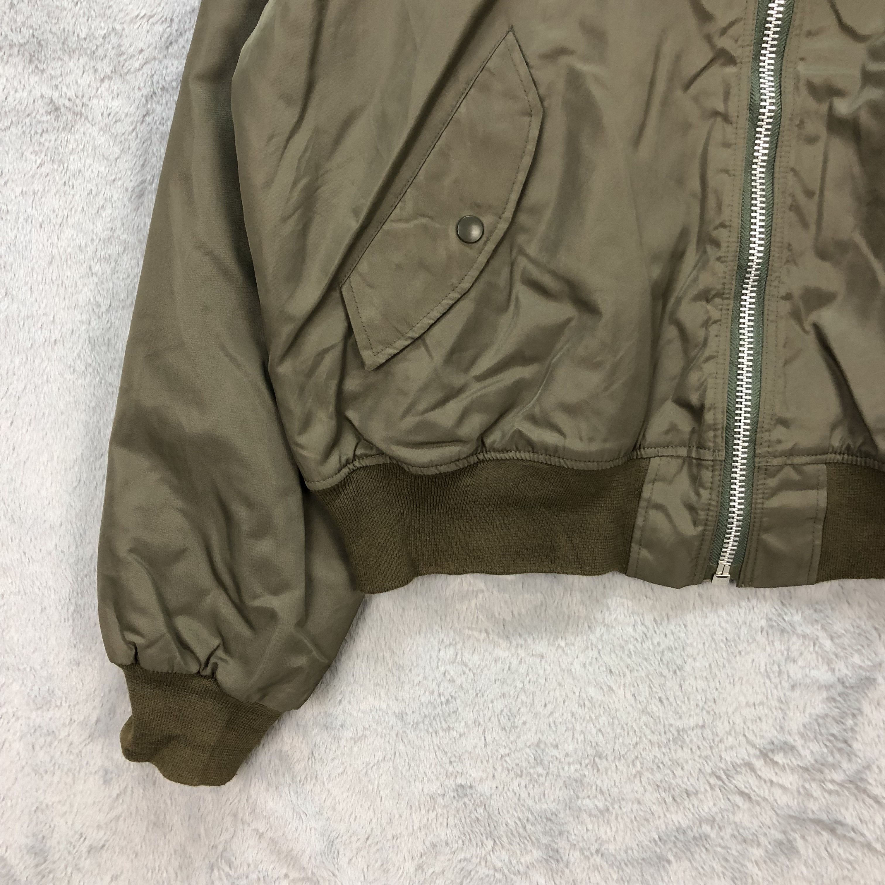 Japanese Brand R.I.P CLEAR FUR HOODED MA-1 BOMBER JACKET #5530-195 Size US L / EU 52-54 / 3 - 5 Thumbnail