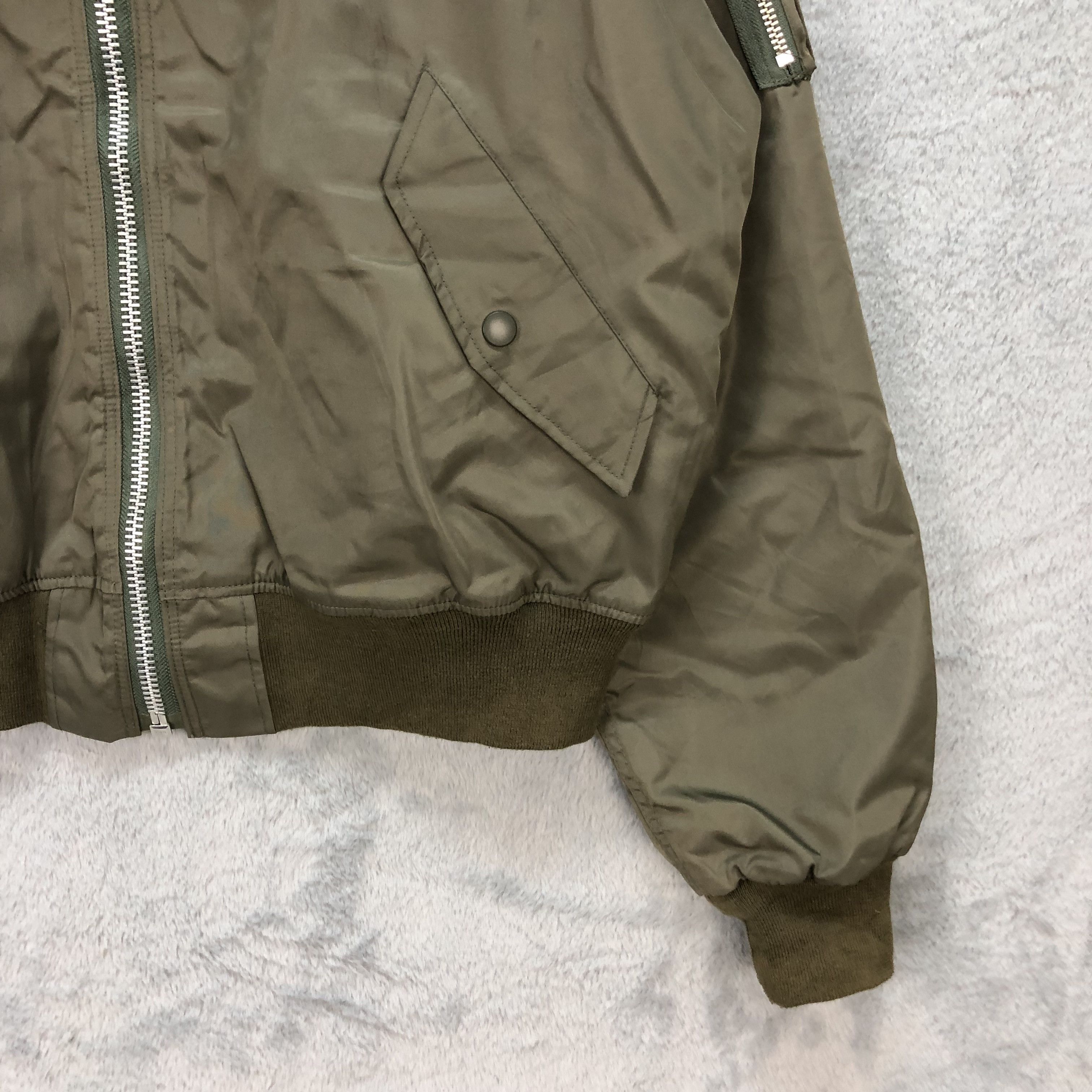 Japanese Brand R.I.P CLEAR FUR HOODED MA-1 BOMBER JACKET #5530-195 Size US L / EU 52-54 / 3 - 6 Thumbnail