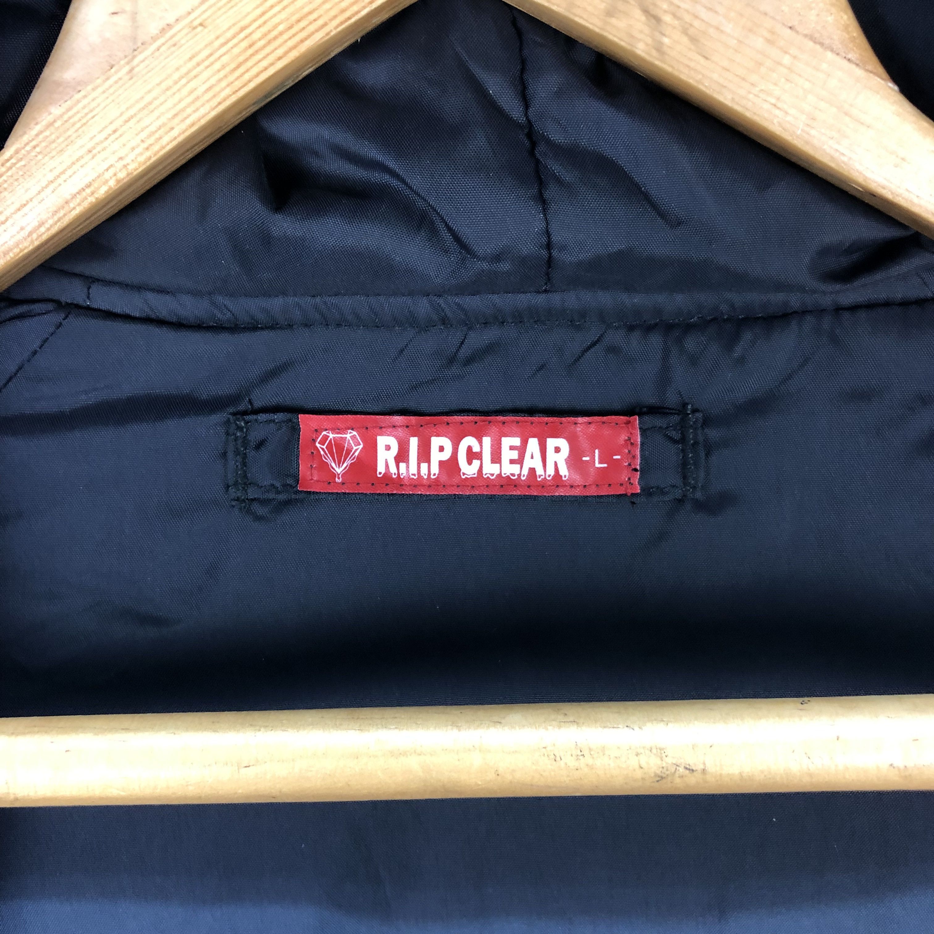 Japanese Brand R.I.P CLEAR FUR HOODED MA-1 BOMBER JACKET #5530-195 Size US L / EU 52-54 / 3 - 10 Thumbnail