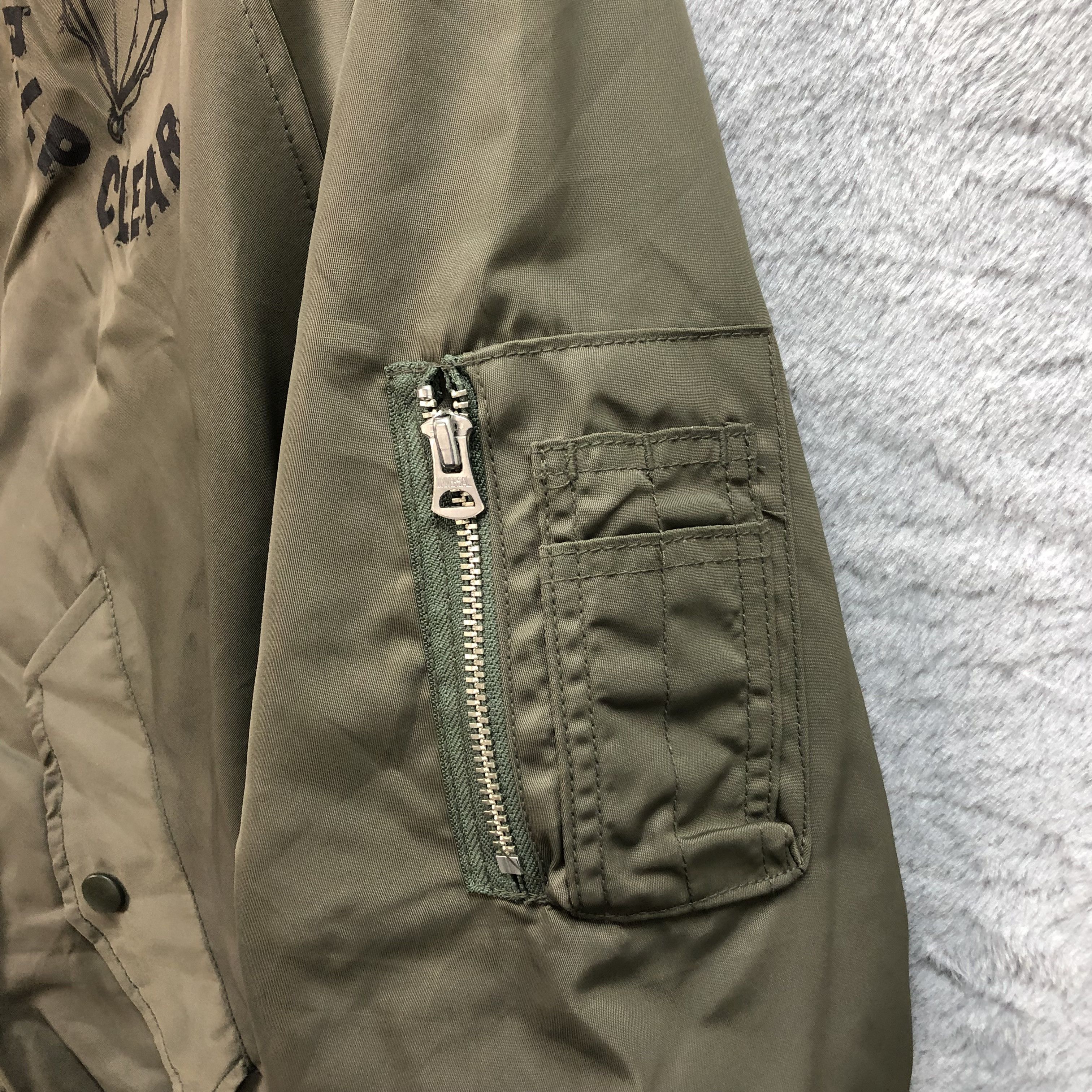 Japanese Brand R.I.P CLEAR FUR HOODED MA-1 BOMBER JACKET #5530-195 Size US L / EU 52-54 / 3 - 7 Thumbnail