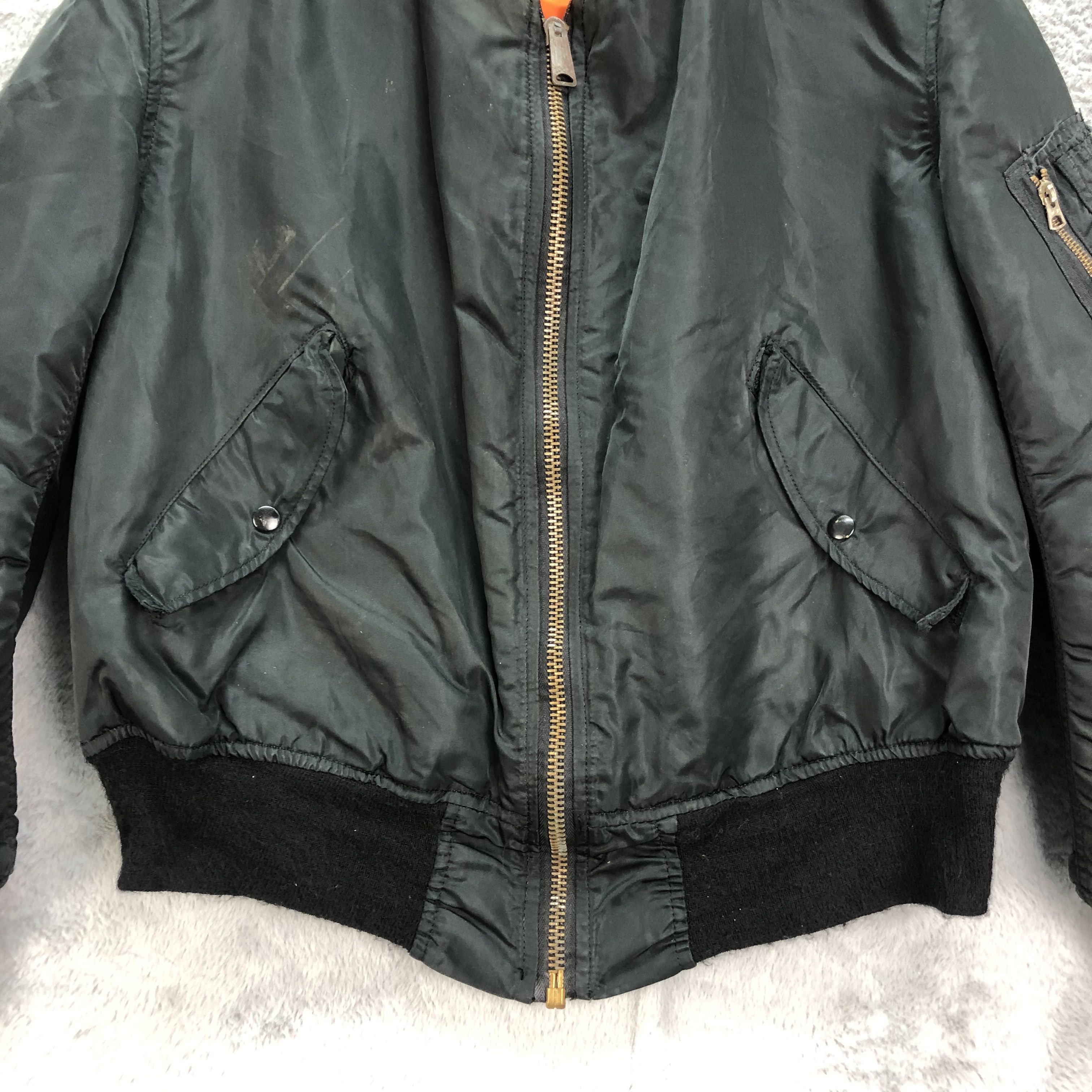 Alpha Industries Vintage Alpha Industries USAF Bomber Jacket #4723-165 Size US L / EU 52-54 / 3 - 3 Thumbnail