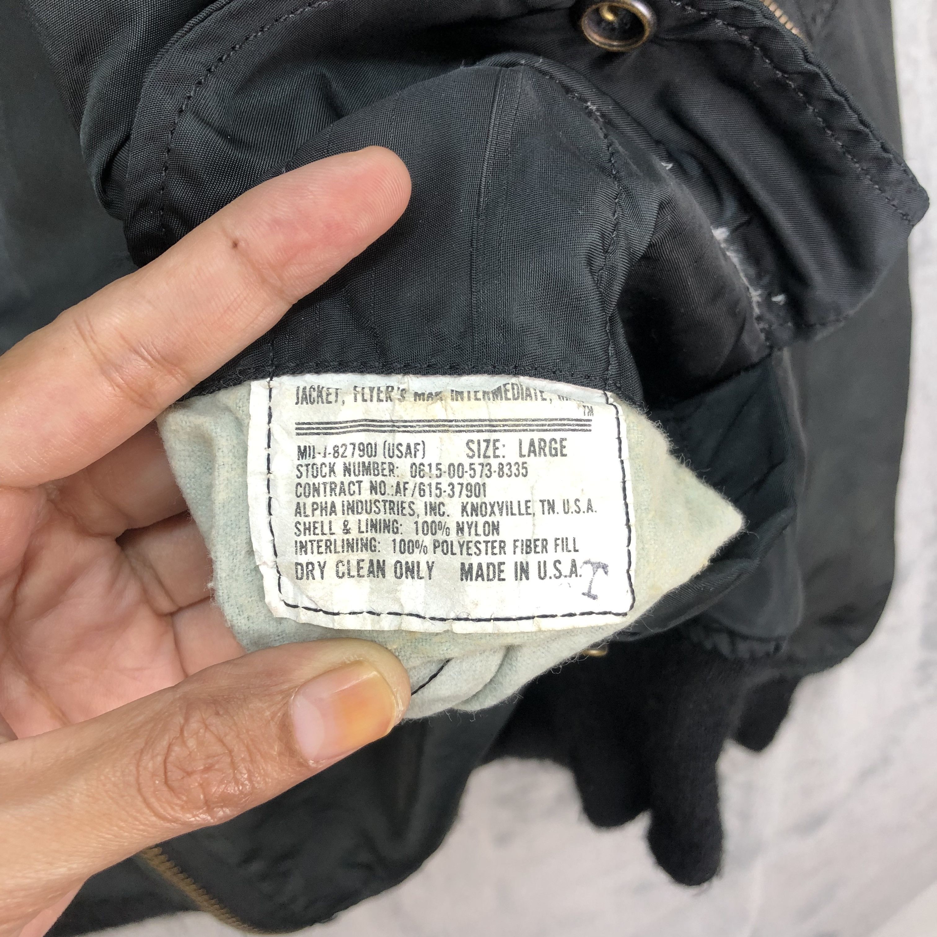 Alpha Industries Vintage Alpha Industries USAF Bomber Jacket #4723-165 Size US L / EU 52-54 / 3 - 9 Thumbnail