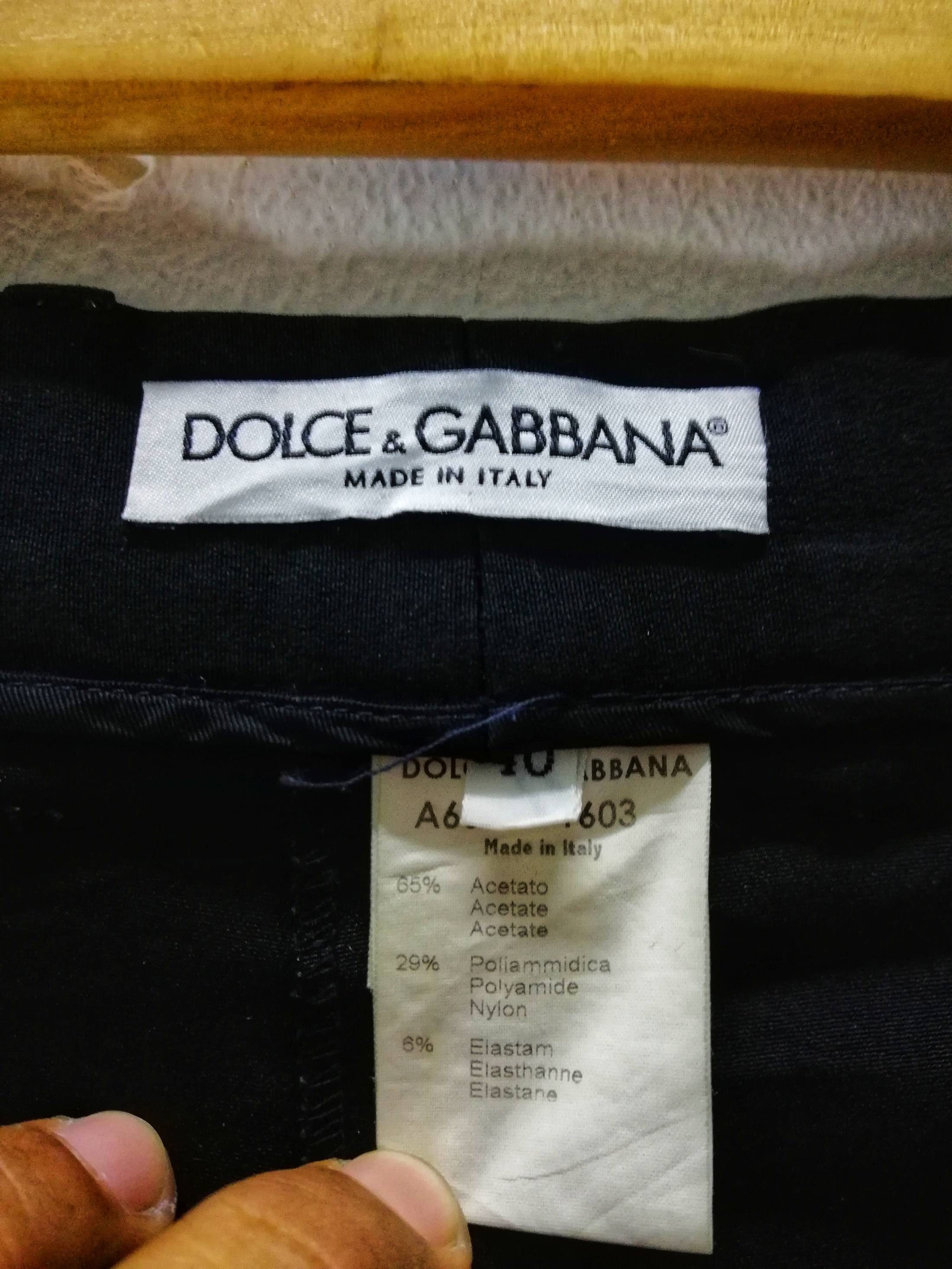 Dolce & Gabbana × Vintage 🔥D&G Drop Crotch Cropped Acetate Pants Cuffed Shorts🔥 Size US 27 - 6 Thumbnail