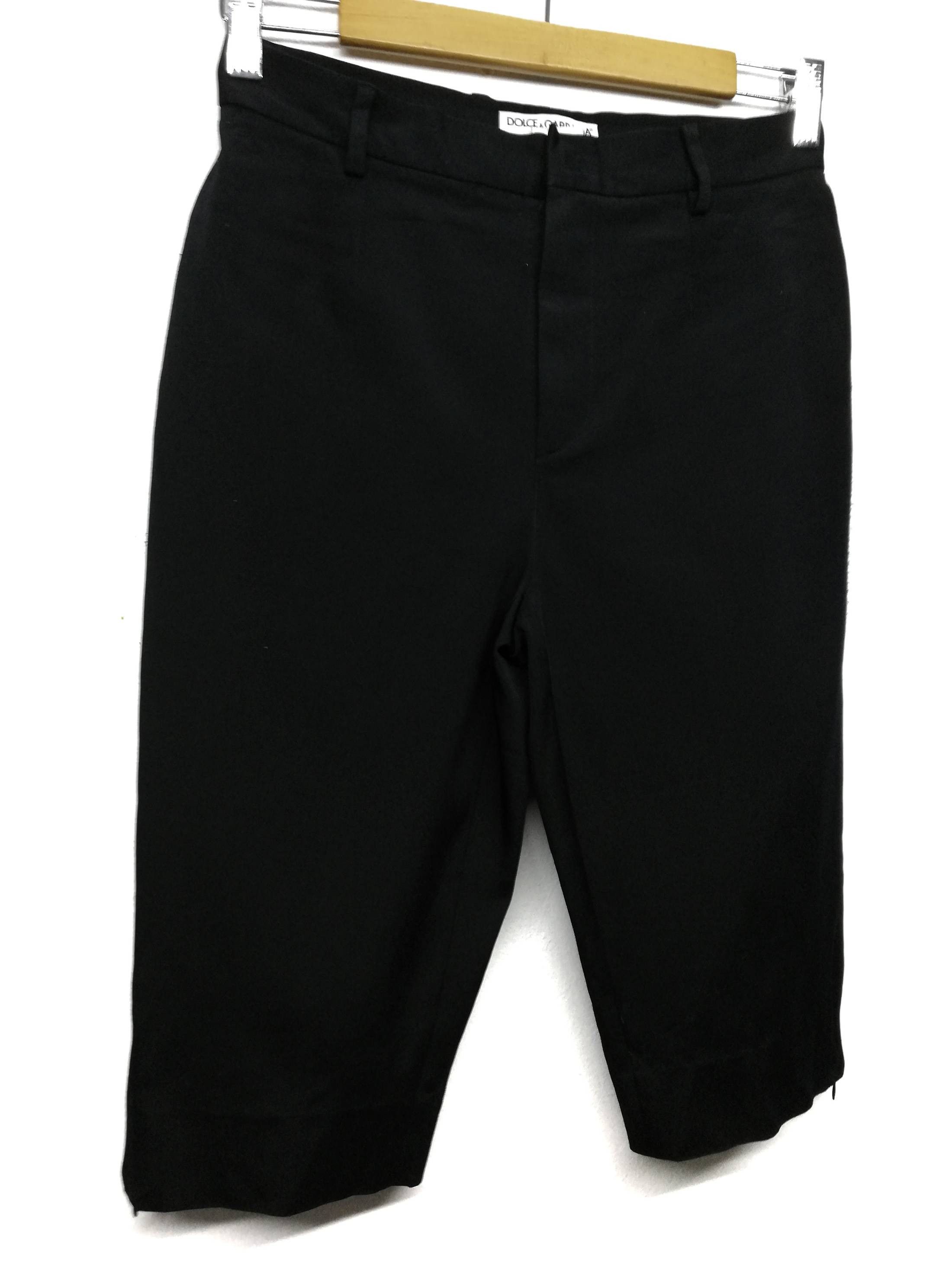 Dolce & Gabbana × Vintage 🔥D&G Drop Crotch Cropped Acetate Pants Cuffed Shorts🔥 Size US 27 - 2 Thumbnail