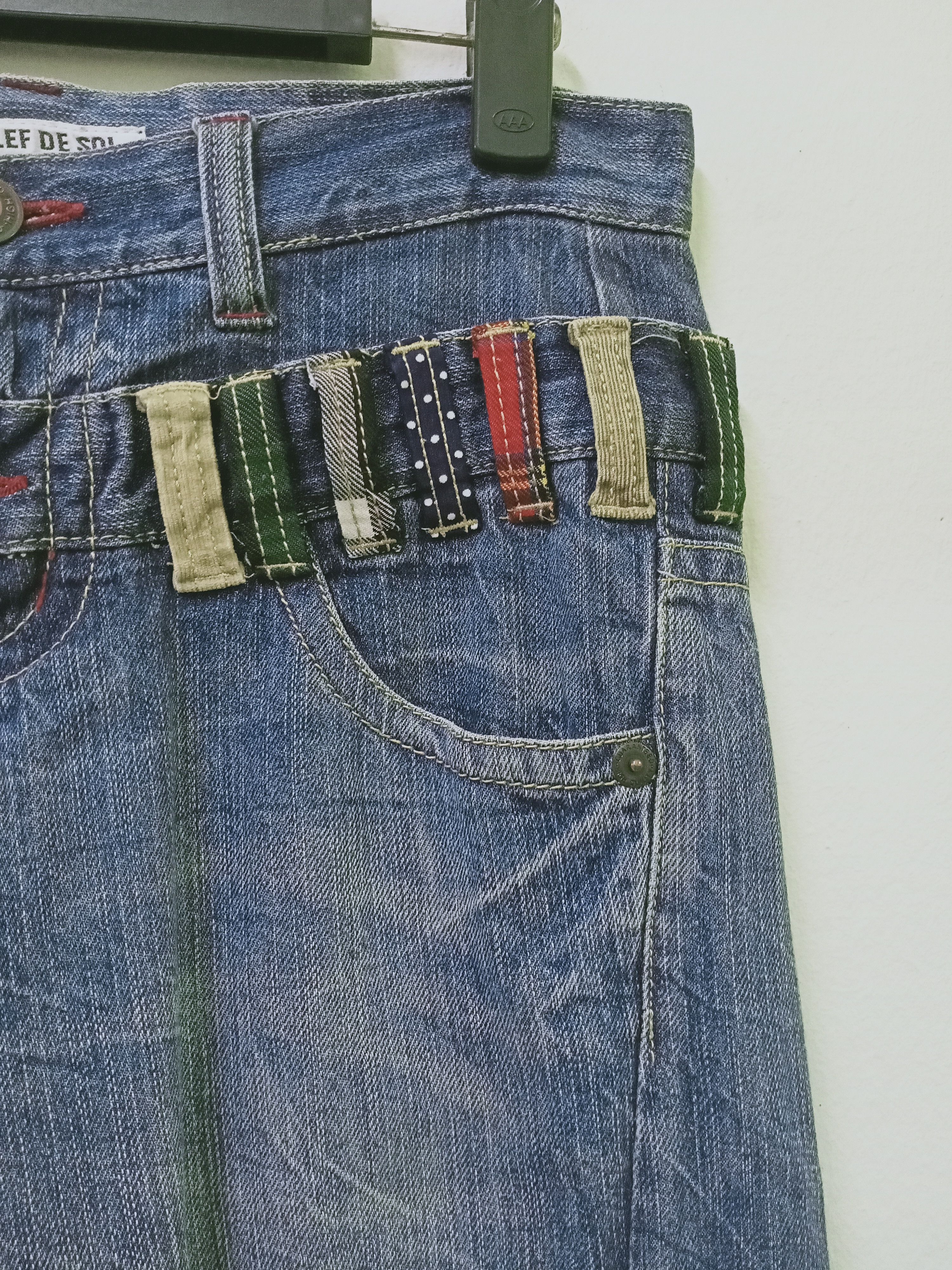 Japanese Brand Japanese Brand Clef De Sol Double Waist Denim Jeans Size US 31 - 5 Thumbnail