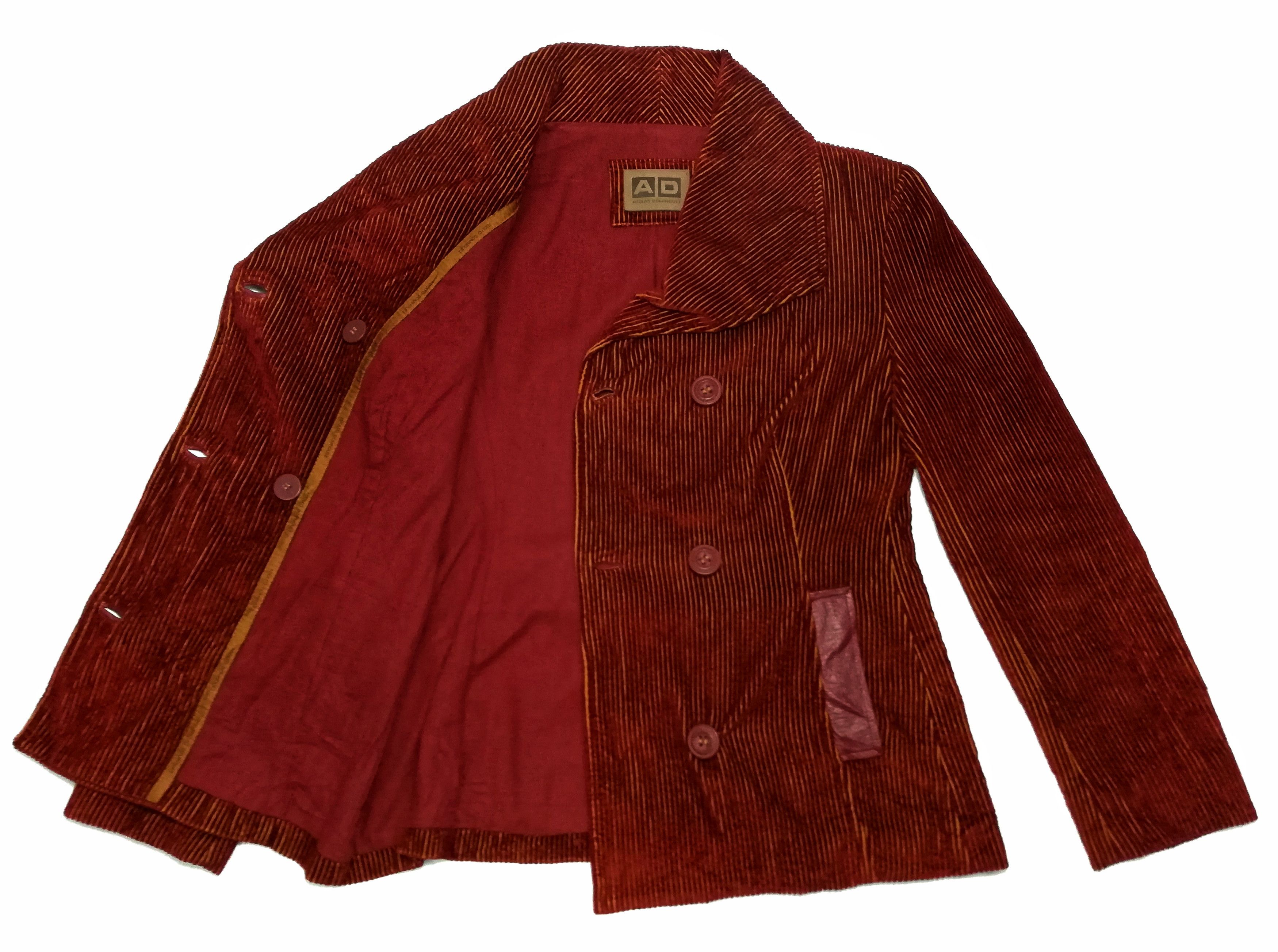 Adolfo Dominguez 🔥GRAIL Adolfo Dominguez Double Breast Corduroy Exclusive🔥 Size US XS / EU 42 / 0 - 1 Thumbnail