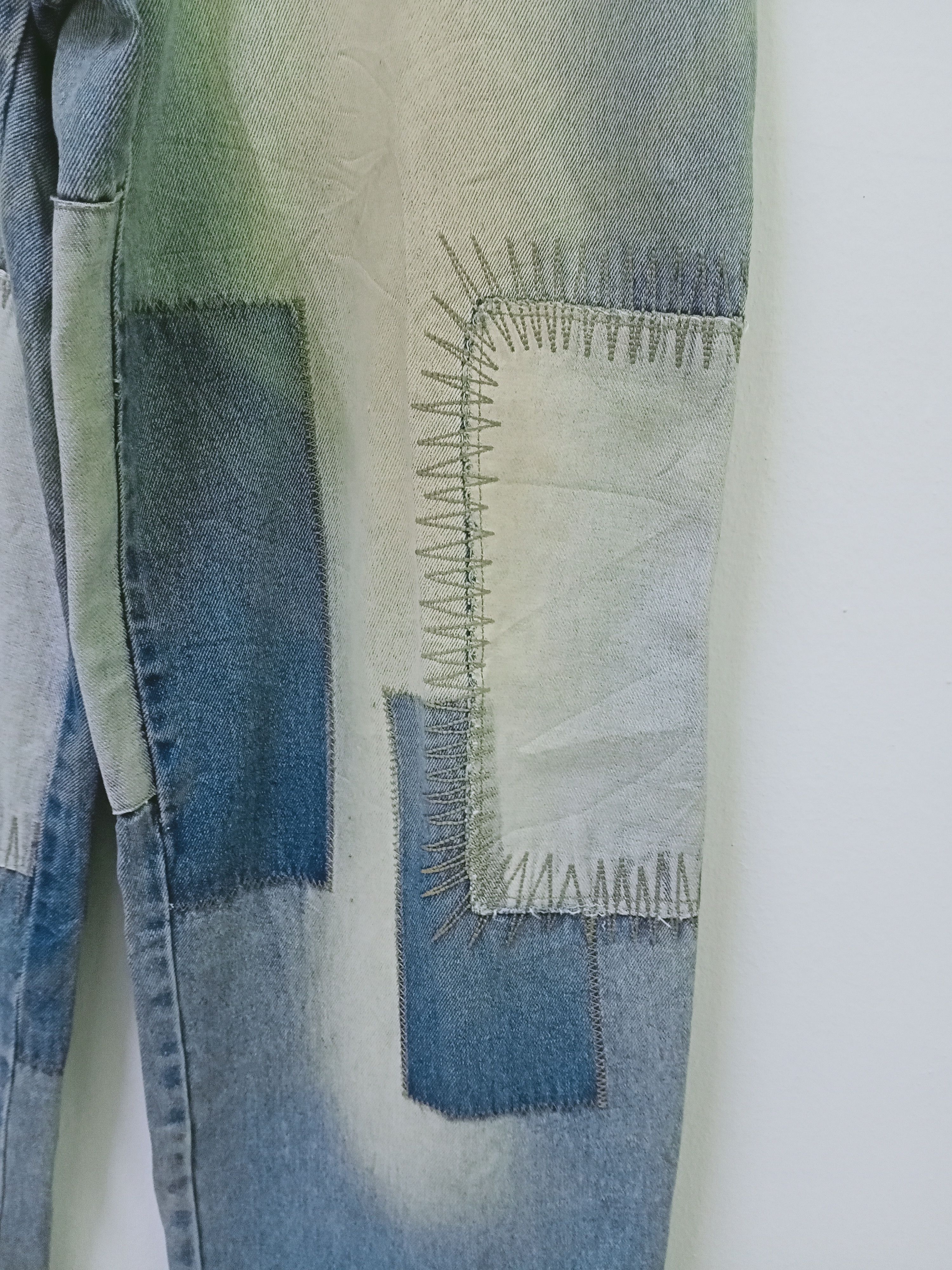 Akademiks Vintage Y2k Akademiks Patchwork Baggy Jean Size US 34 / EU 50 - 7 Thumbnail