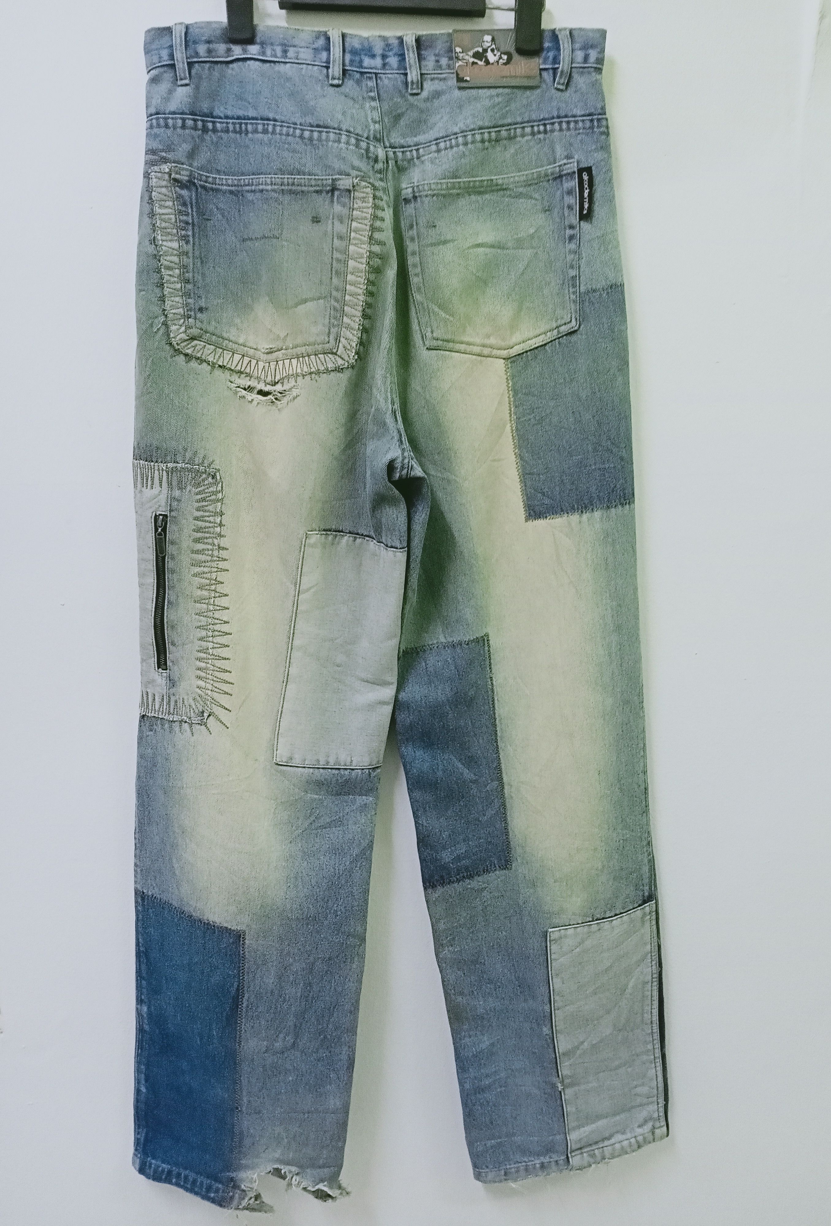 Akademiks Vintage Y2k Akademiks Patchwork Baggy Jean Size US 34 / EU 50 - 2 Thumbnail