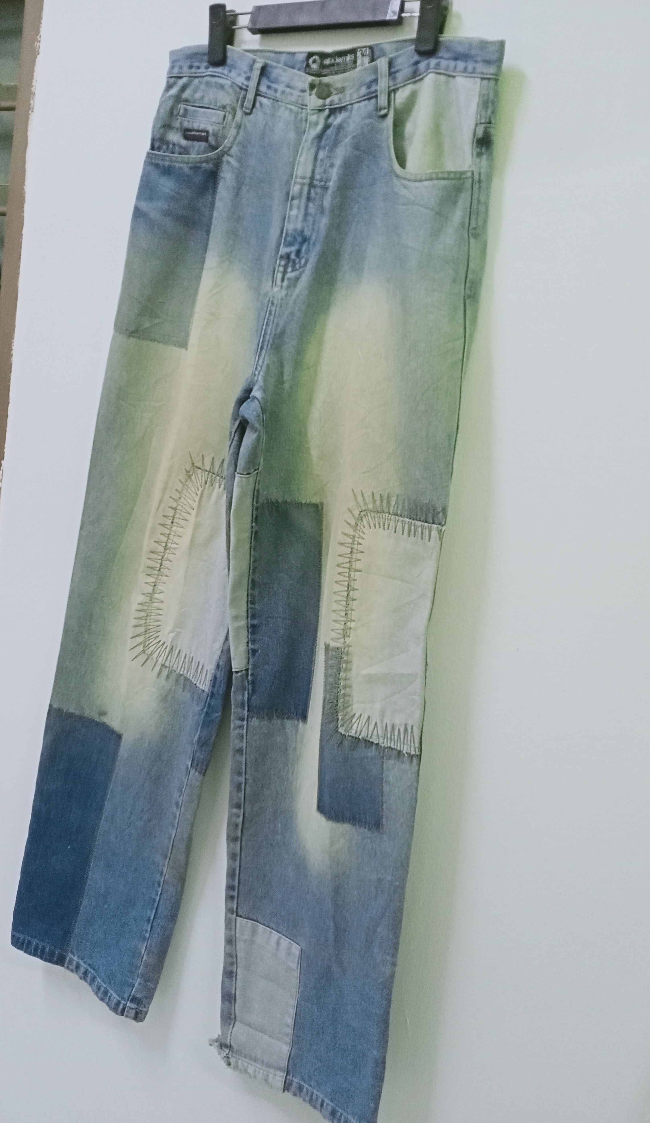 Akademiks Vintage Y2k Akademiks Patchwork Baggy Jean Size US 34 / EU 50 - 3 Thumbnail
