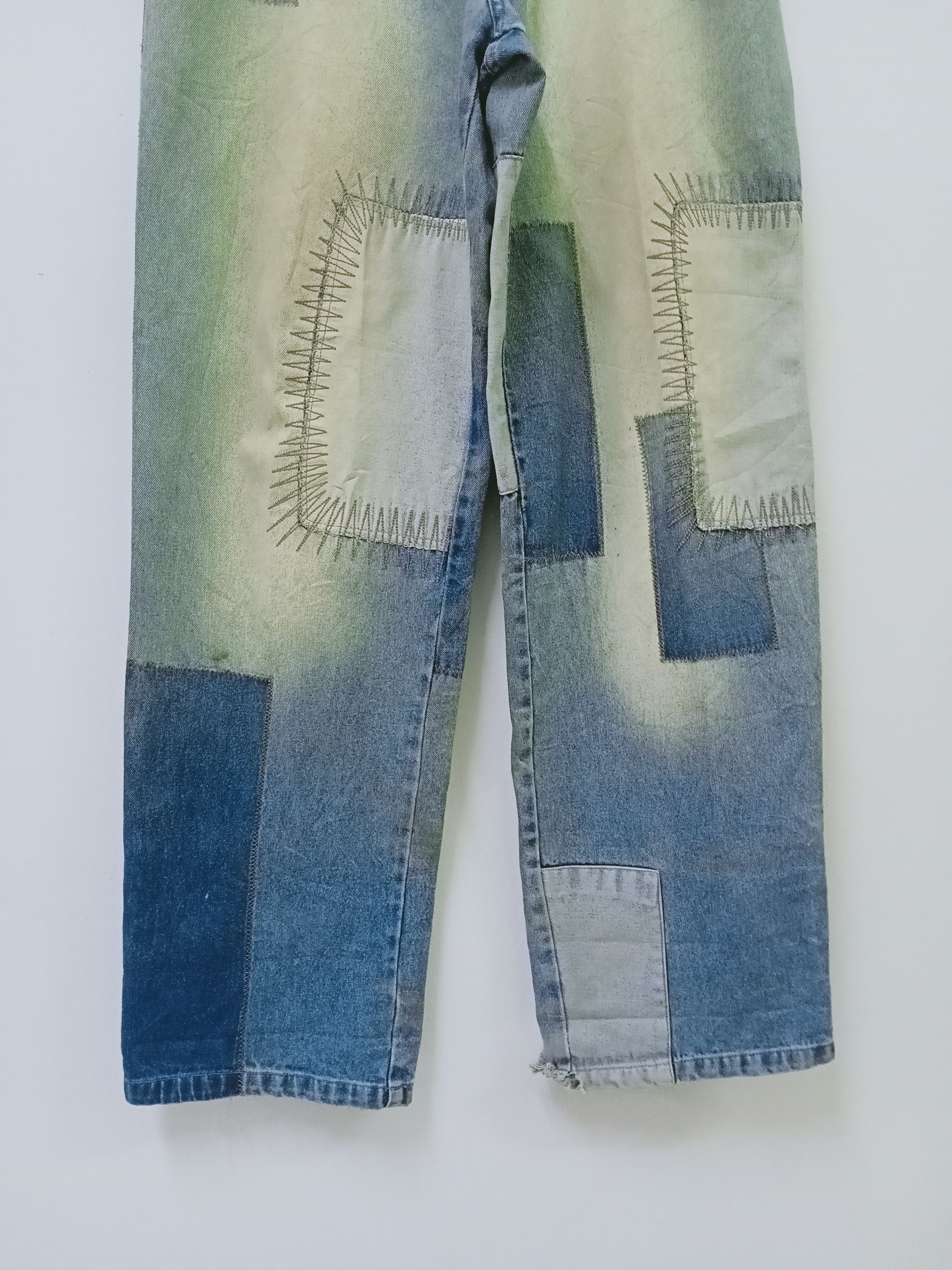 Akademiks Vintage Y2k Akademiks Patchwork Baggy Jean Size US 34 / EU 50 - 6 Thumbnail