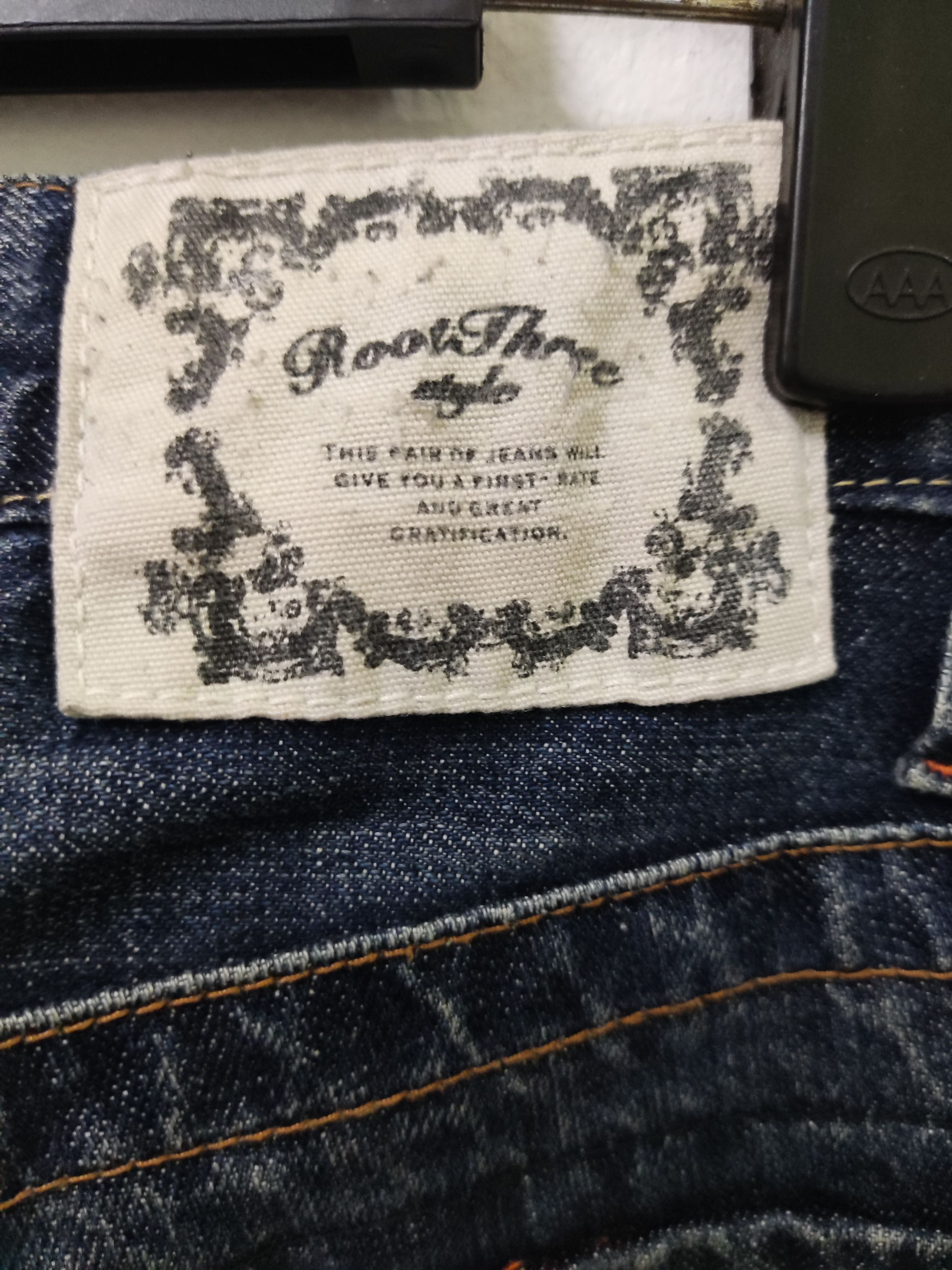 Japanese Brand Root Three Boot Cut Acid Wash Jeans Size US 33 - 16 Thumbnail