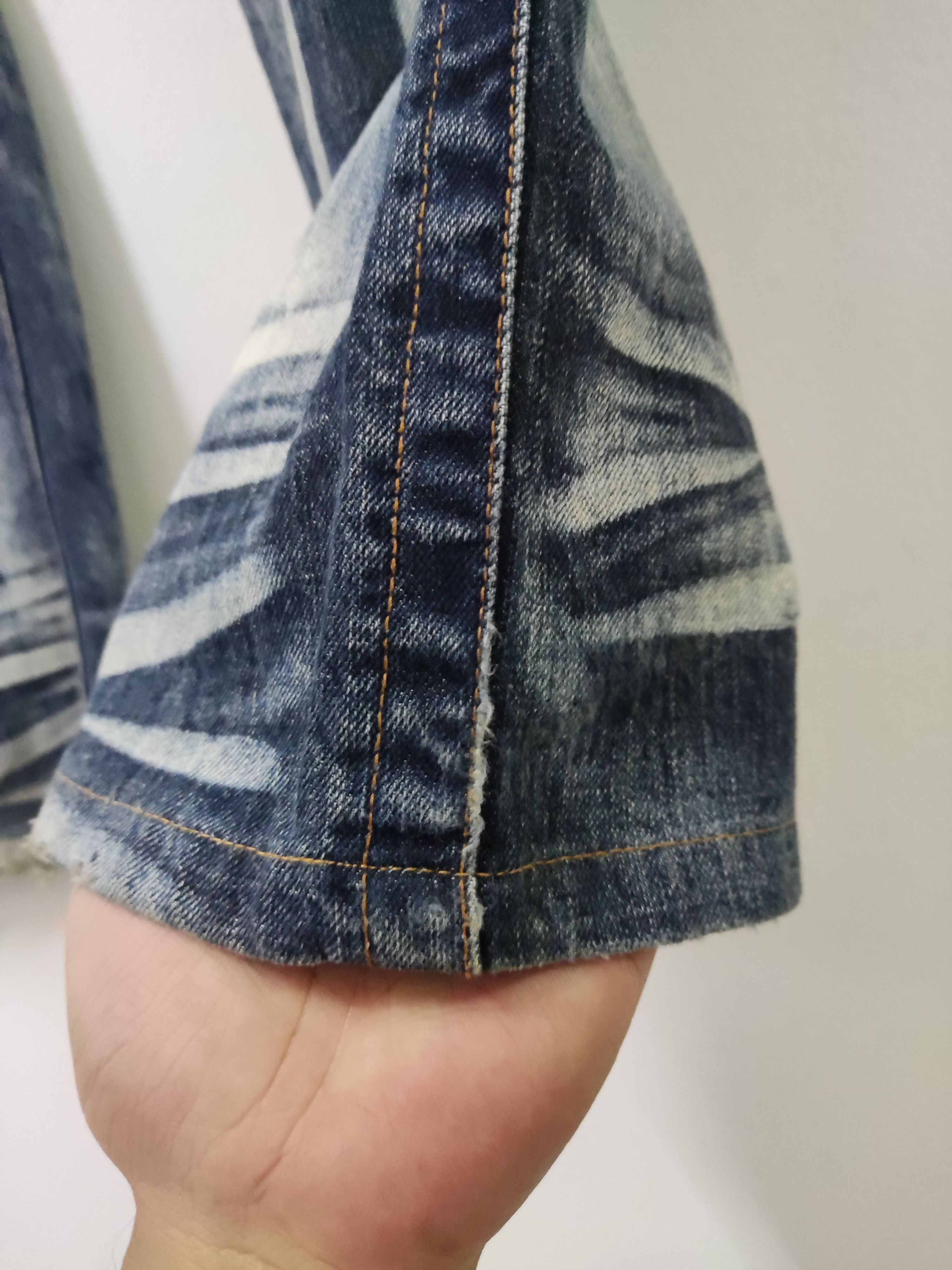 Japanese Brand Root Three Boot Cut Acid Wash Jeans Size US 33 - 15 Thumbnail