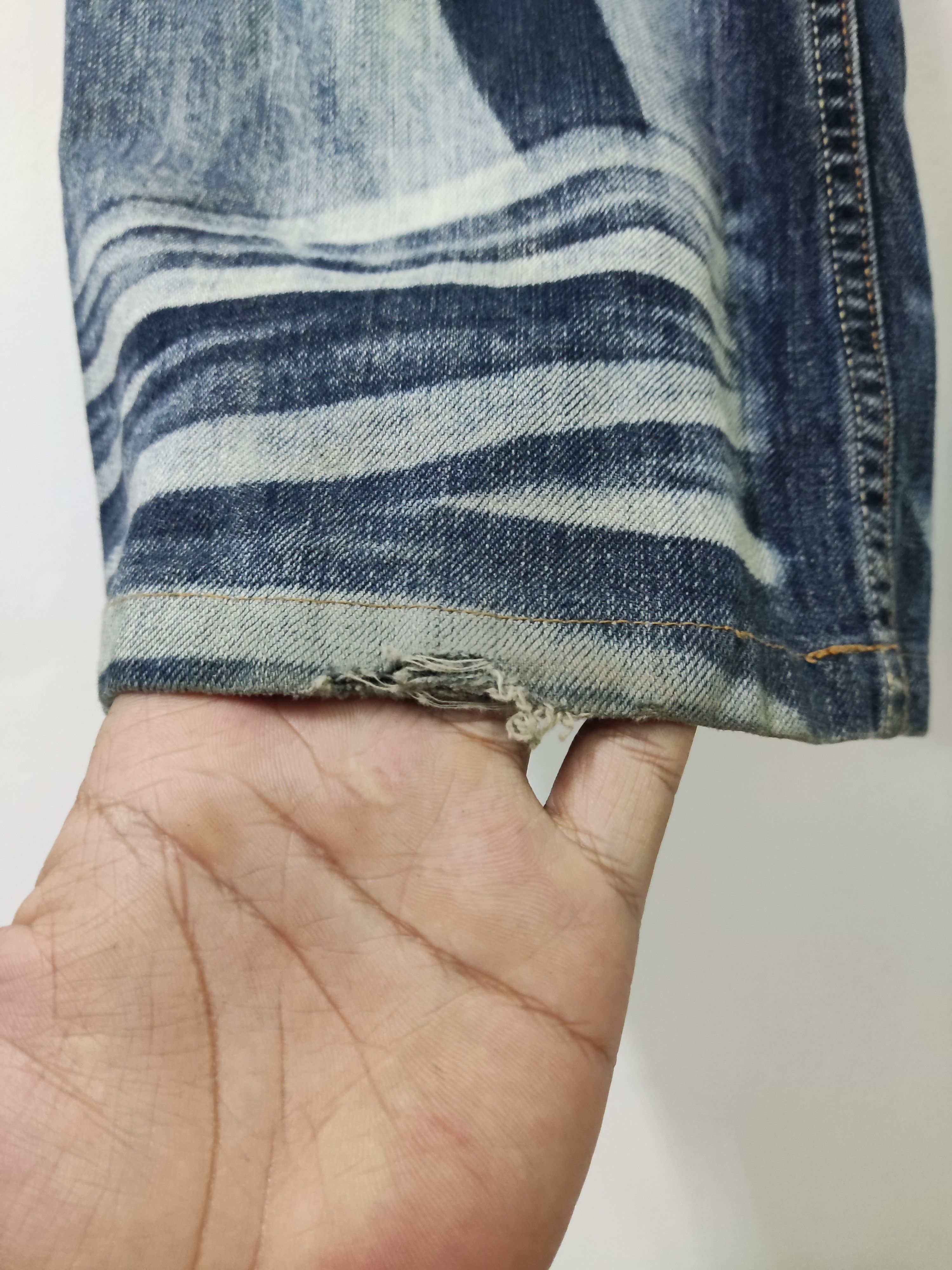 Japanese Brand Root Three Boot Cut Acid Wash Jeans Size US 33 - 13 Thumbnail