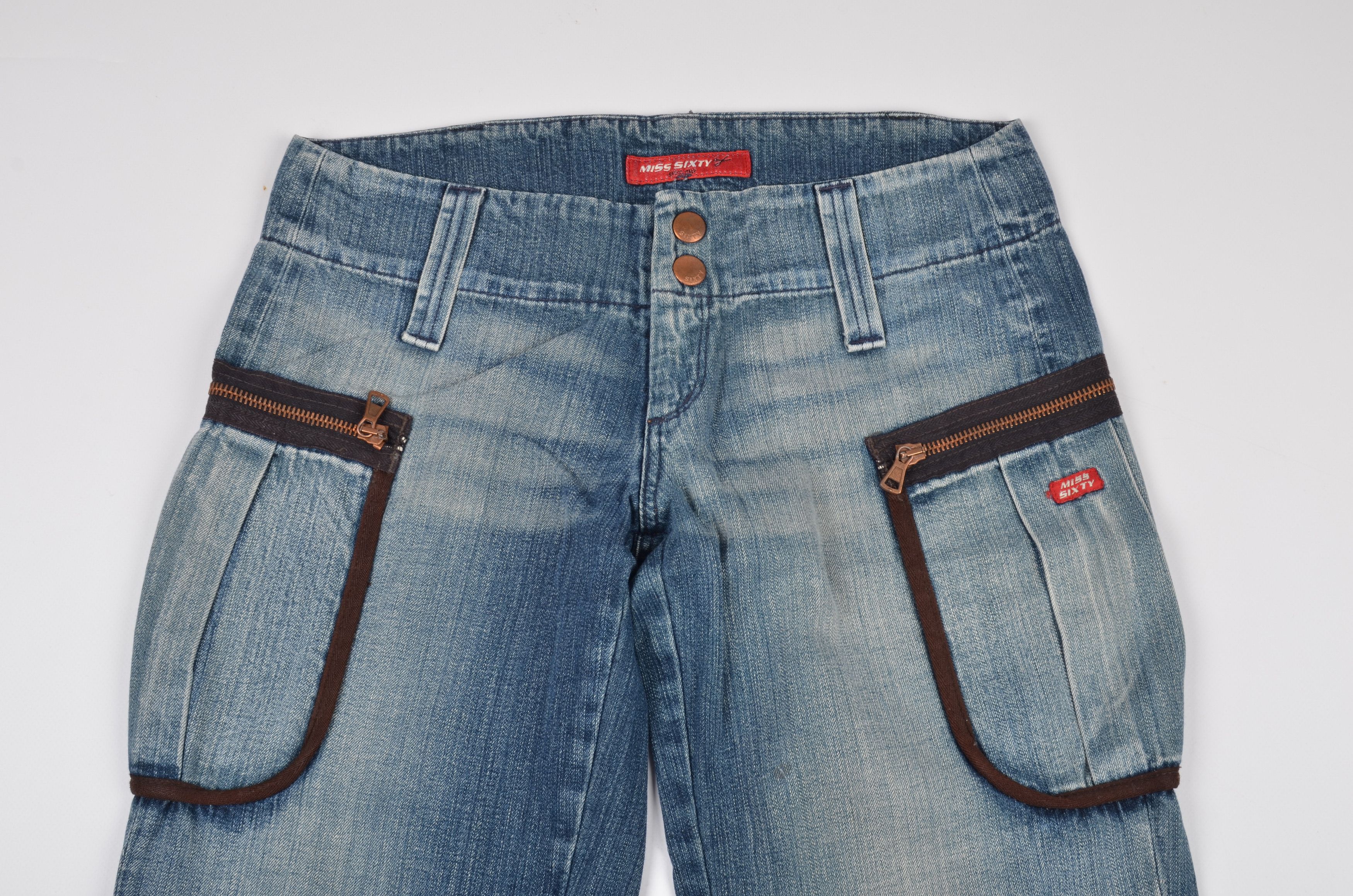 Miss Sixty Vintage Y2k Miss Sixty Pocket Jeans Size 28" / US 6 / IT 42 - 2 Thumbnail