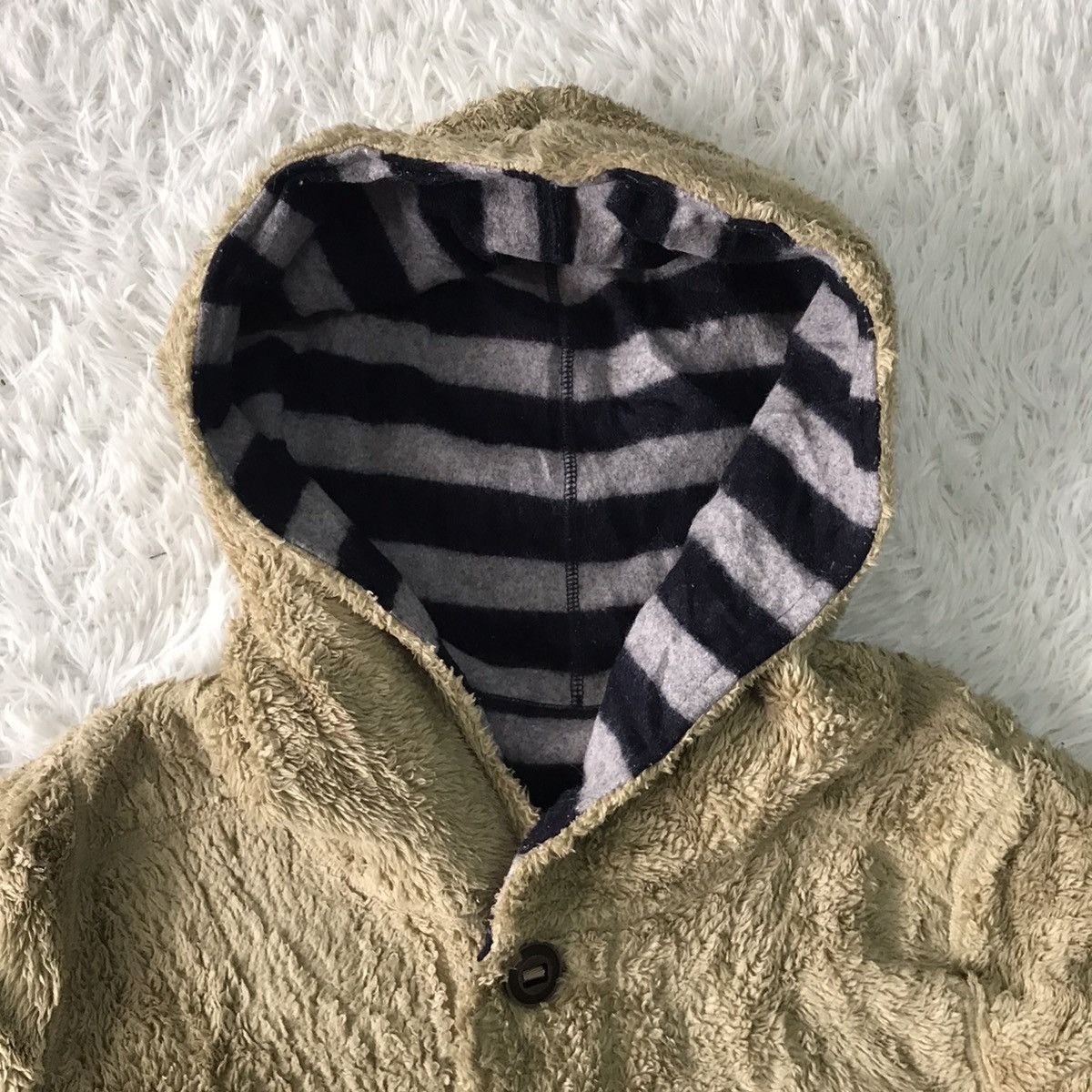 Japanese Brand Cube Sugar Fleece Furry Like Jacket Hoodie Size US M / EU 48-50 / 2 - 9 Thumbnail