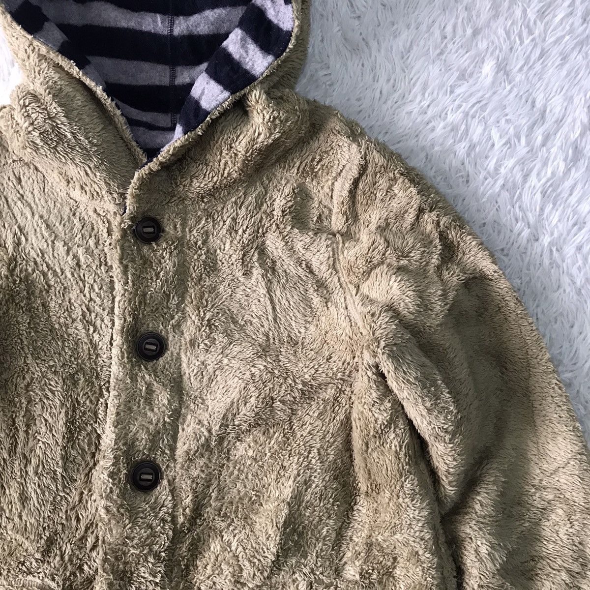 Japanese Brand Cube Sugar Fleece Furry Like Jacket Hoodie Size US M / EU 48-50 / 2 - 7 Thumbnail