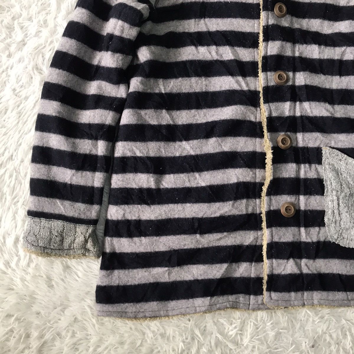 Japanese Brand Cube Sugar Fleece Furry Like Jacket Hoodie Size US M / EU 48-50 / 2 - 16 Thumbnail