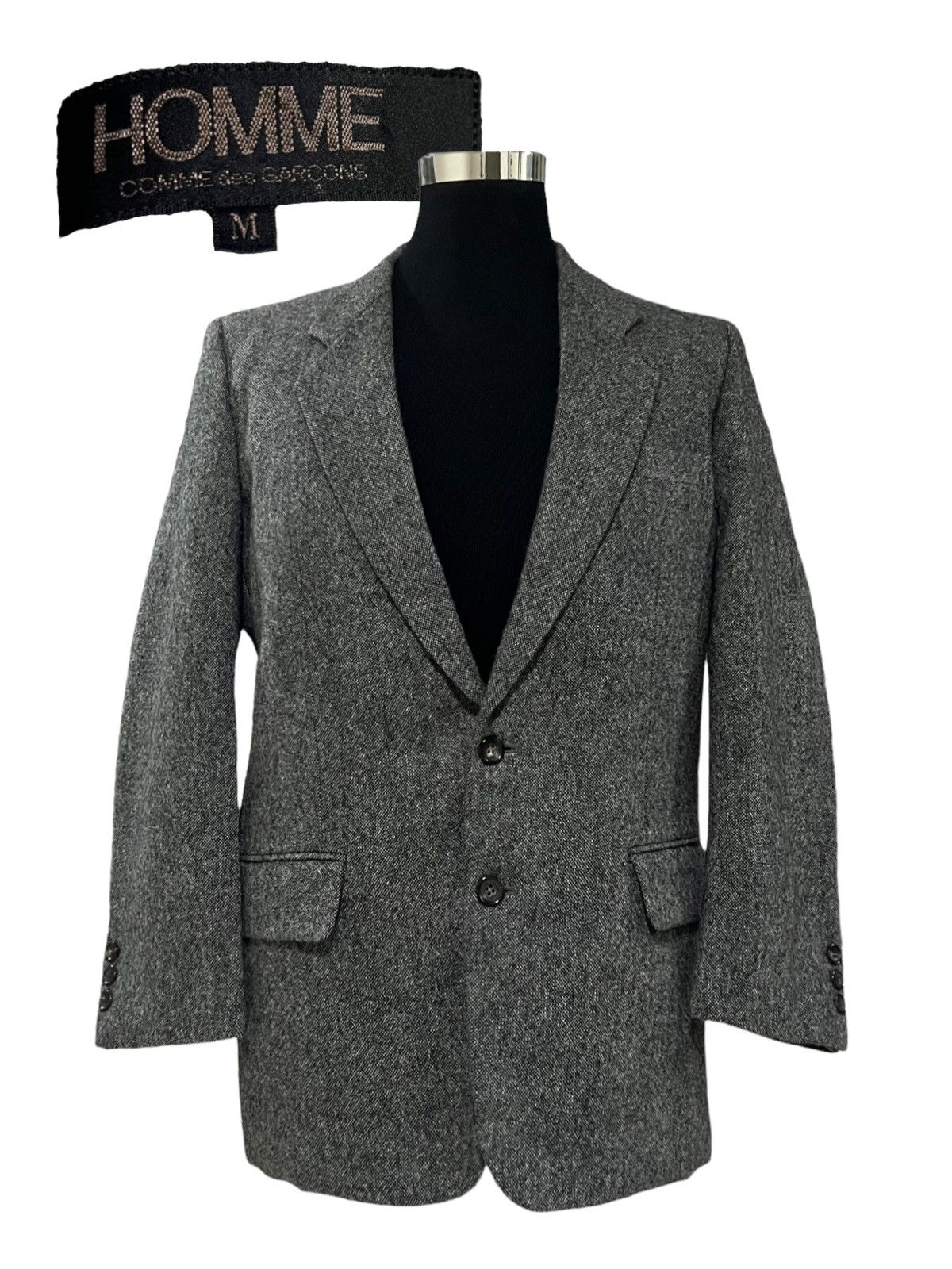 CDG by Comme des Garcons × Comme des Garcons × Comme des Garcons Homme Plus VTG COMME DES GARÇONS HOMME TWEED HAIRY BOILED WOOL COATS Size US M / EU 48-50 / 2 - 1 Thumbnail